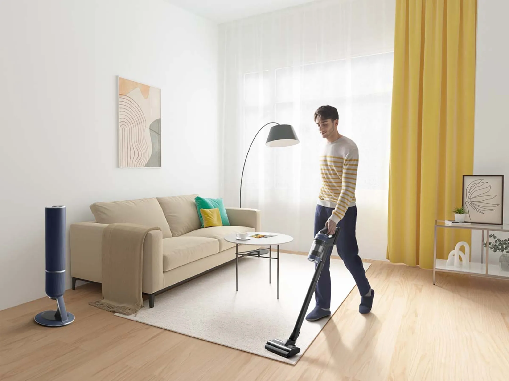 Samsung Steelstofzuiger Bespoke Jet Plus Midnight Blue VS20B95973B/WA image