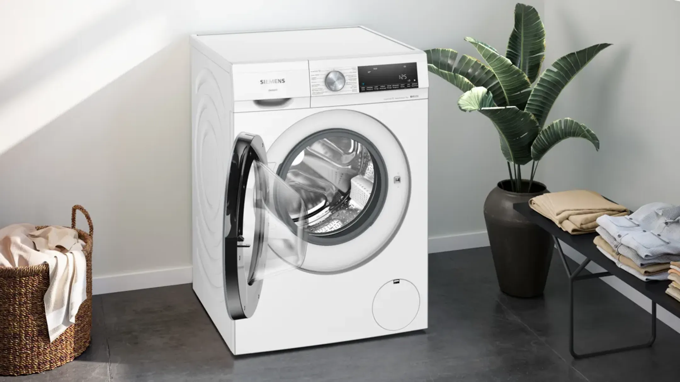 Siemens Bundel - Wasmachine WG46G2Z4FG iQ500 antivlekken 9 kg + Droogkast WQ45G2D5FG iQ500 autoDry 9 KG image