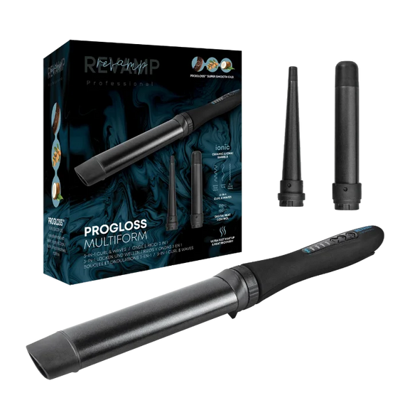 Fèr à boucler 3-en-1 Progloss™ Multiform Curl and Waves