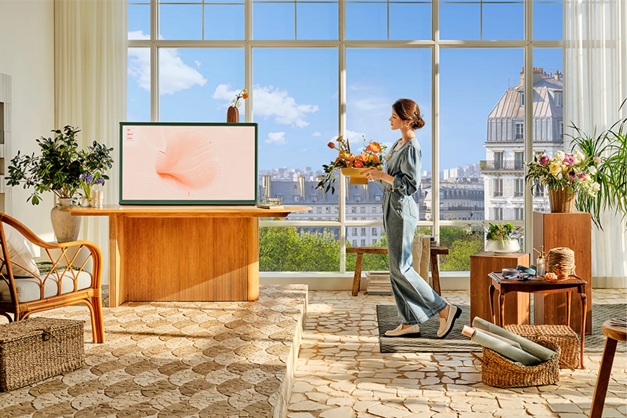 Samsung QLED 4K The Serif Ivy Green 55LS01D (2024) - 55 inch image