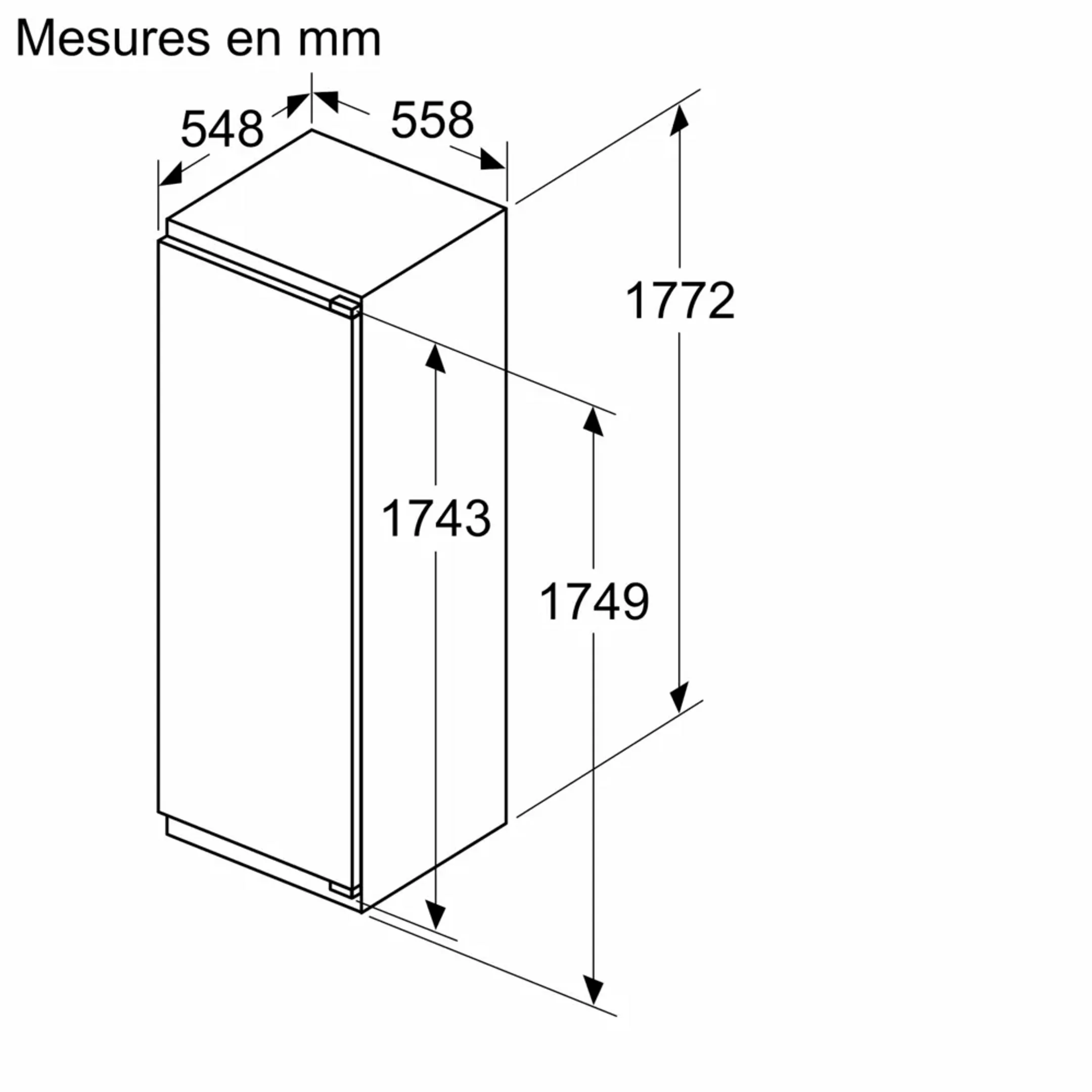 Siemens Combi frigo congélateur encastrable KI82LADD0 iQ500 hyperFresh 177 cm image