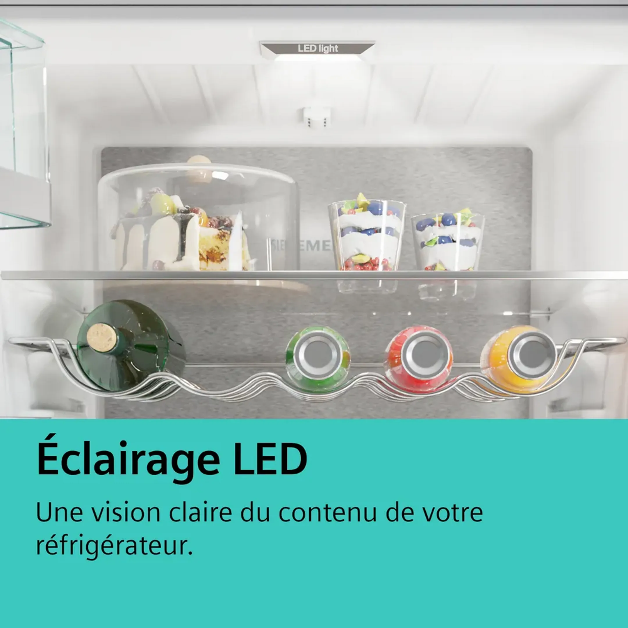 Siemens Combi frigo congélateur encastrable KI82LADD0 iQ500 hyperFresh 177 cm image