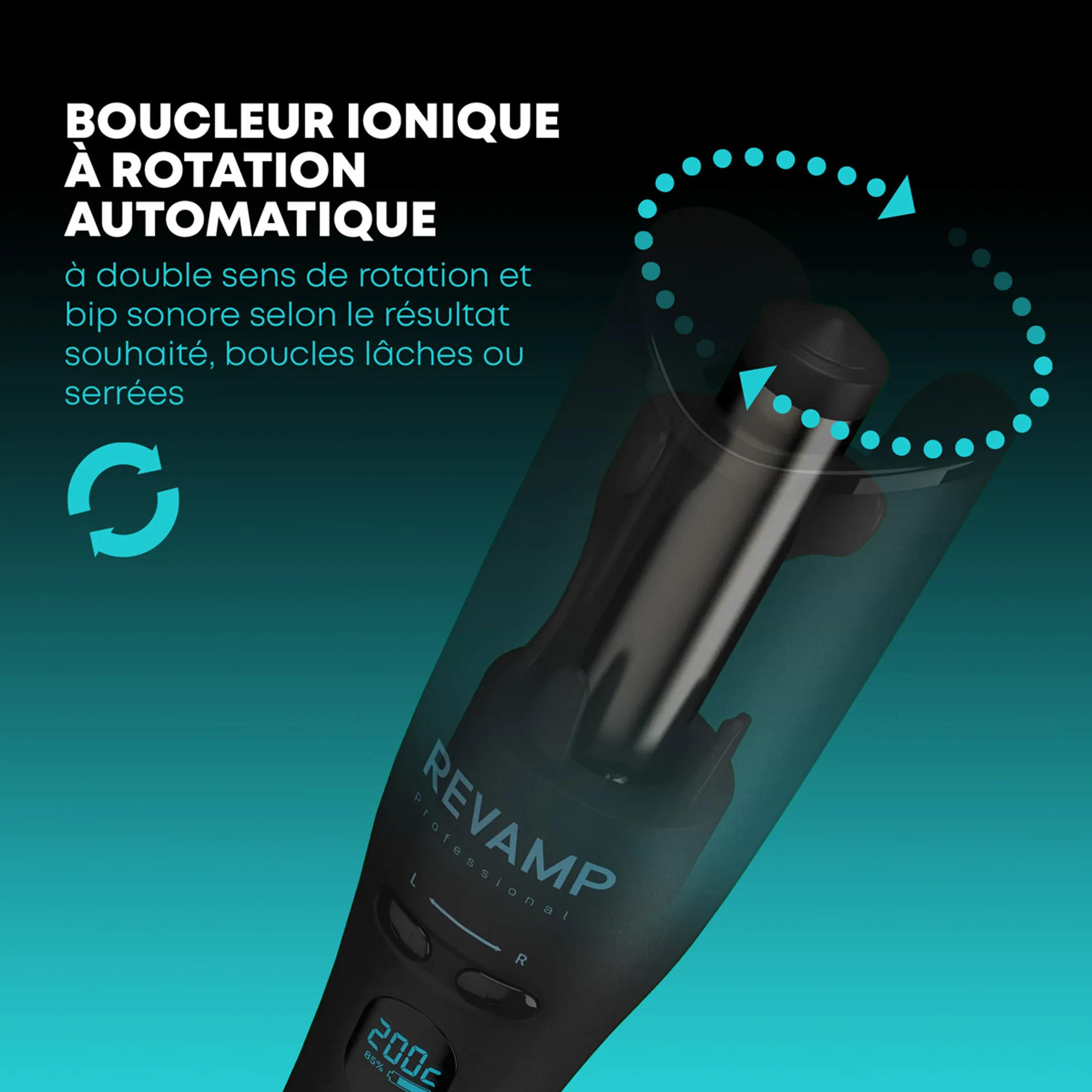 Revamp Fèr à boucler iGEN Progloss™ Cordless Hollywood Curl  image