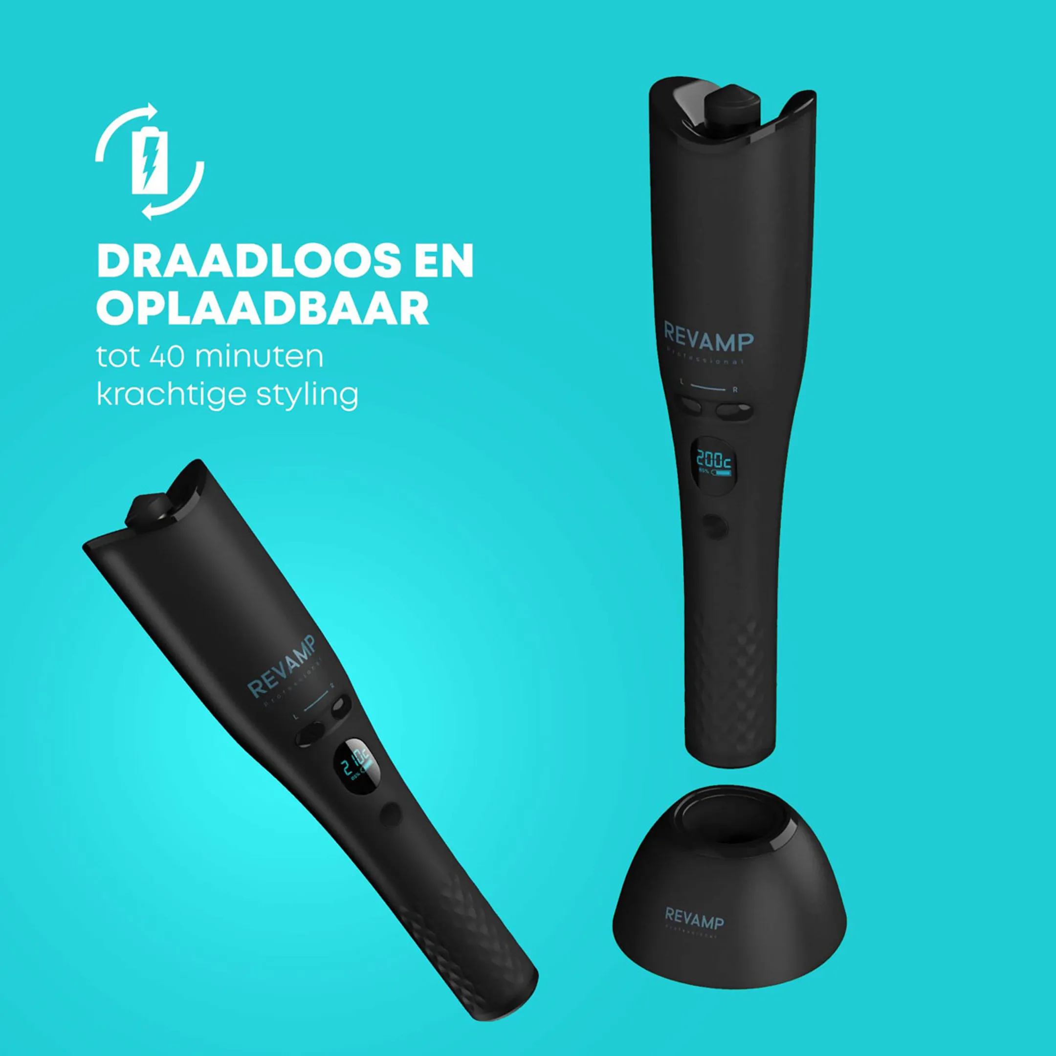 Revamp Krultang iGEN Progloss™ Cordless Hollywood Curl  image