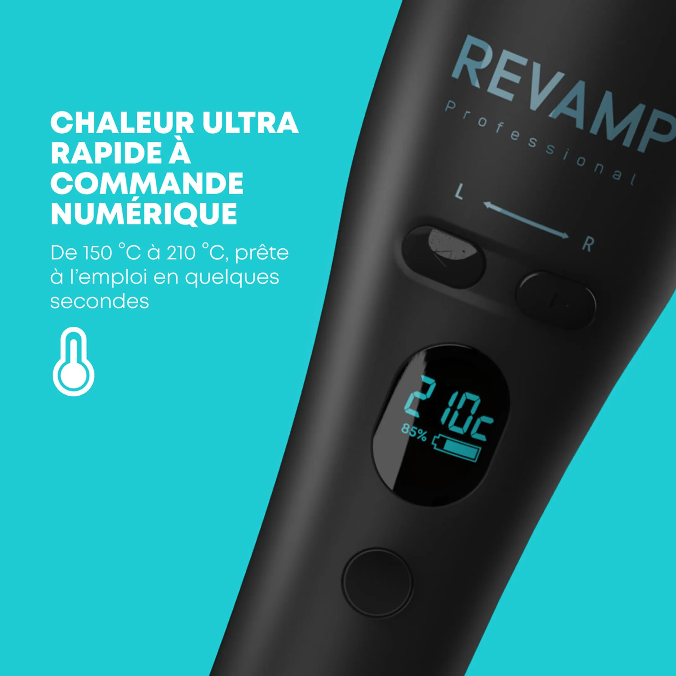 Revamp Fèr à boucler iGEN Progloss™ Cordless Hollywood Curl  image