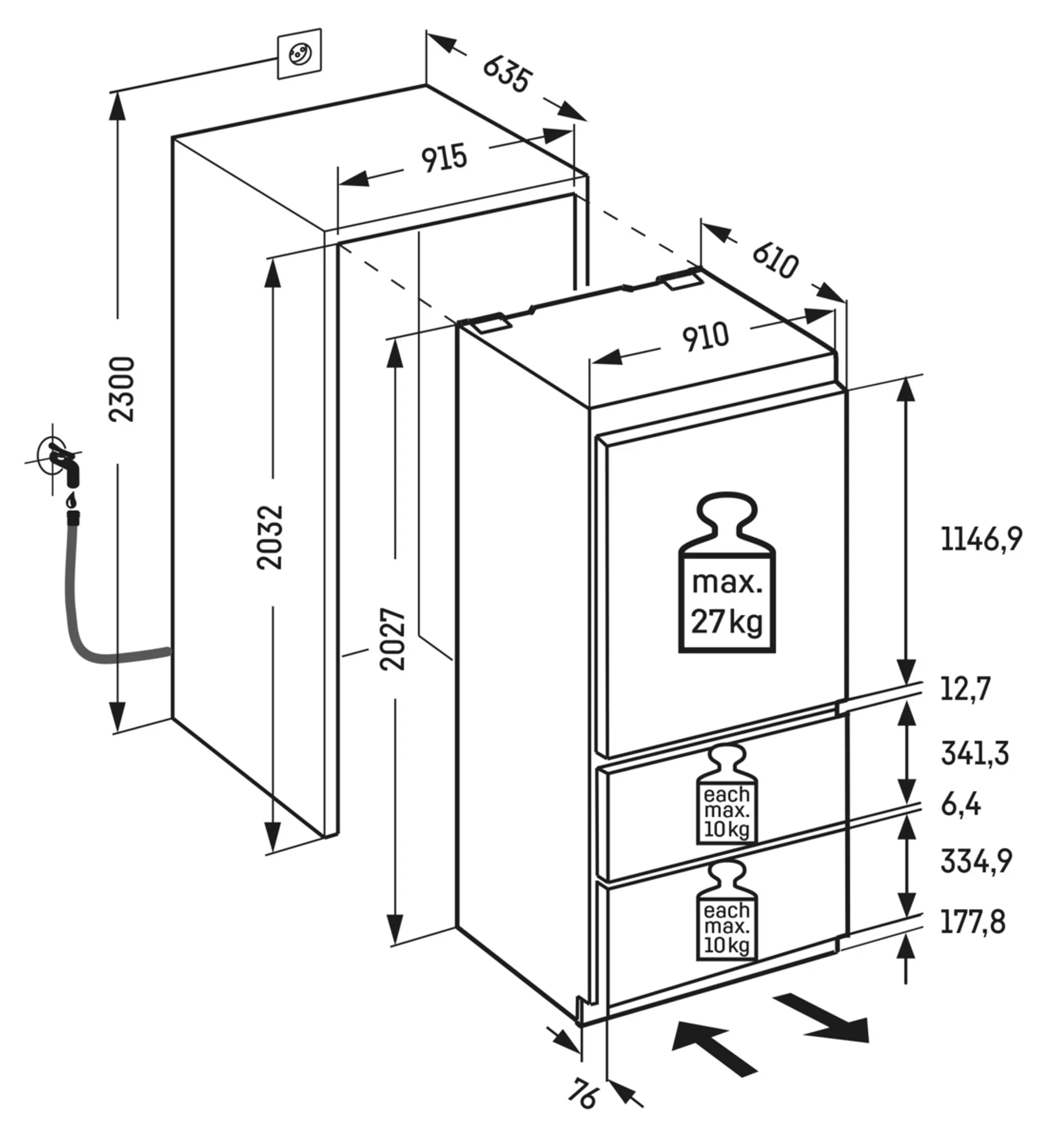 Liebherr Combi frigo congélateur ECBNe 8871 BioFresh NoFrost image
