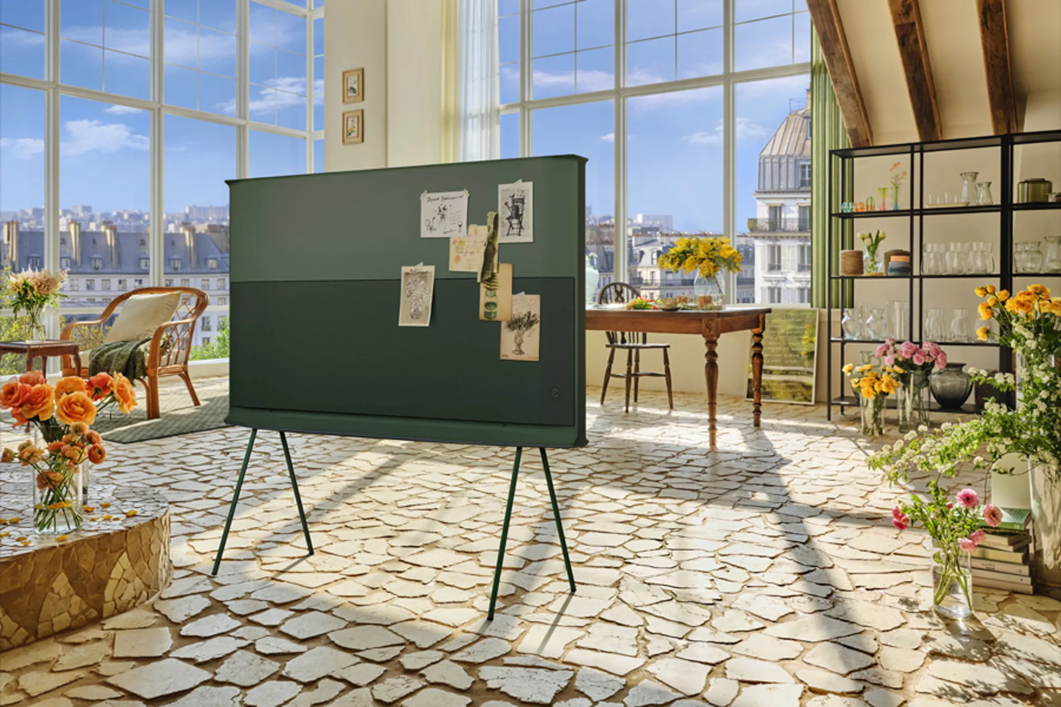 Samsung QLED 4K The Serif Ivy Green QE50LS01D (2024) - 50 inch image