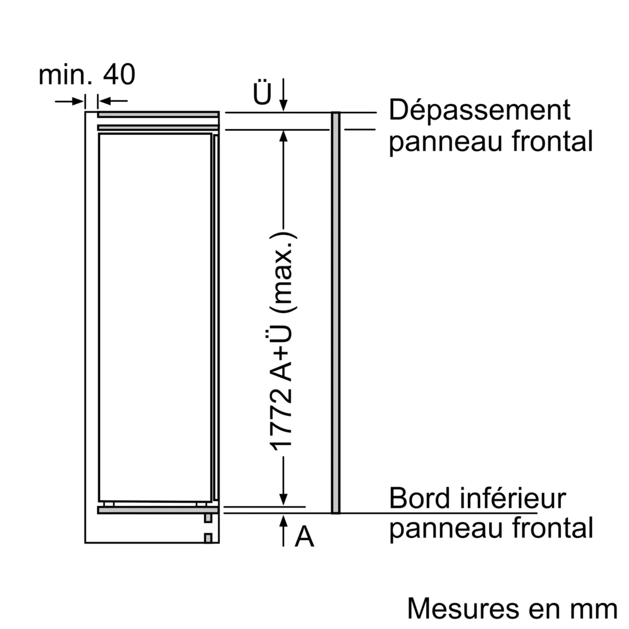 Siemens Inbouw koelkast KI81RNSE0 iQ100 Supercooling 177 cm image