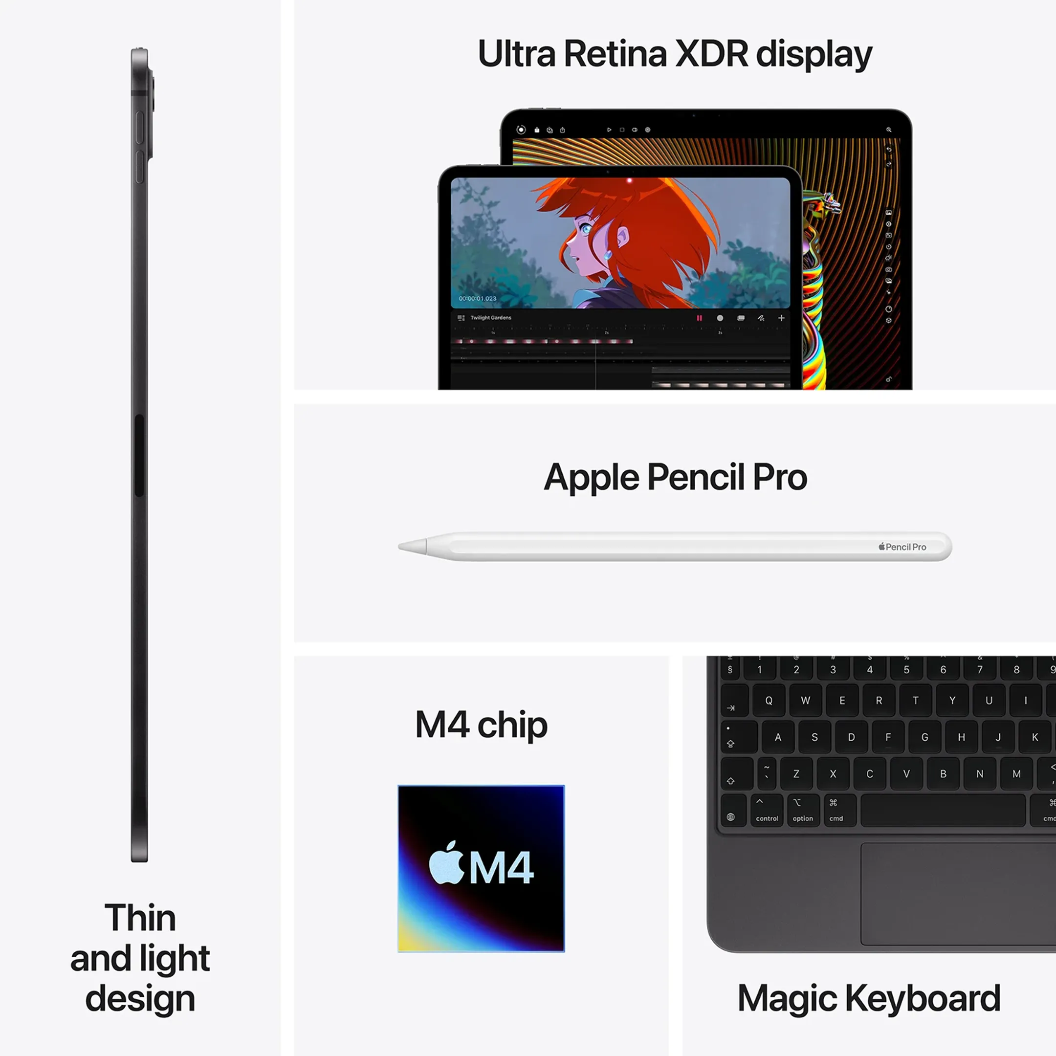 Apple iPad Pro 11" M4 512Go Noir sidéral image