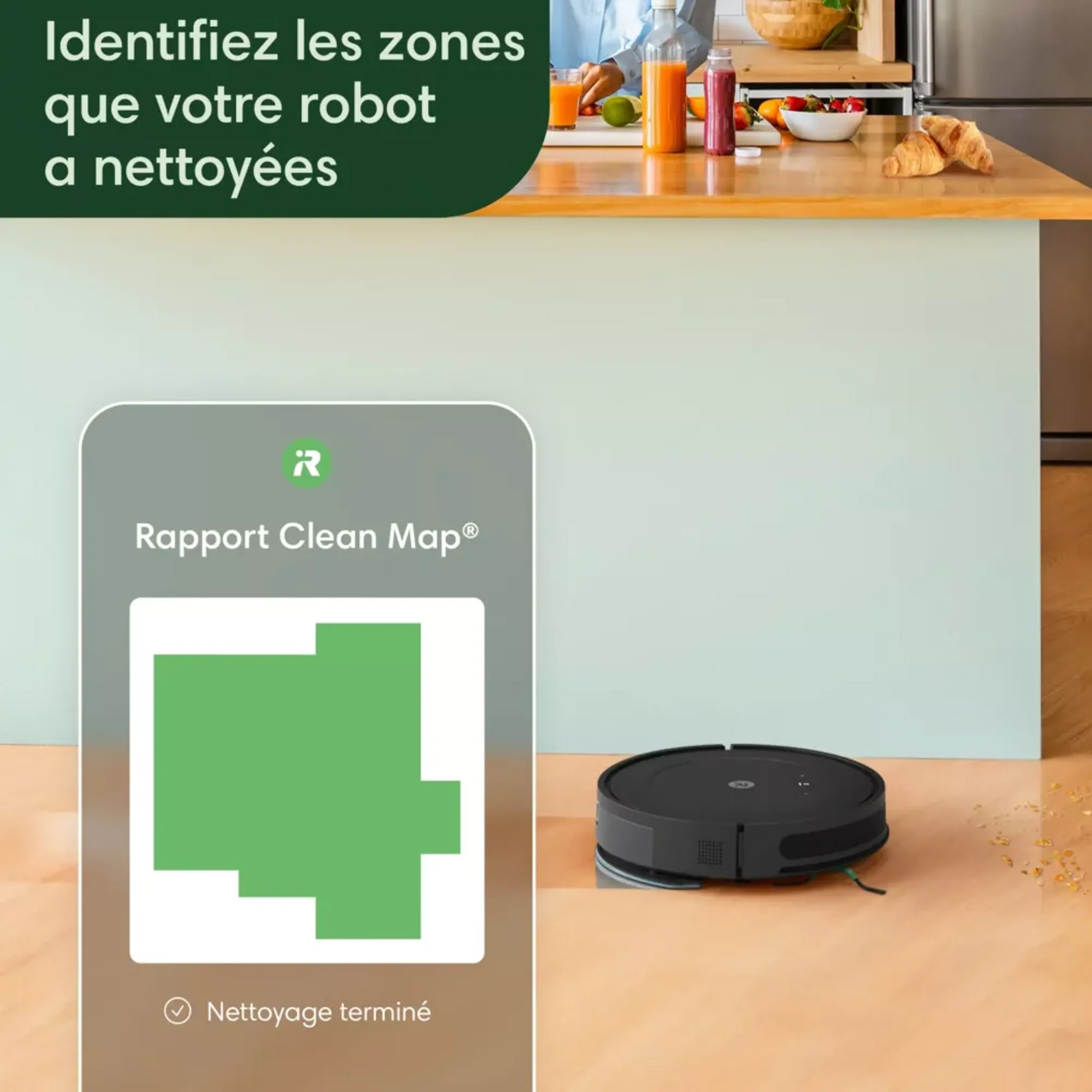 iRobot Robot Aspirateur Laveur Roomba Combo Essential Y011040 image