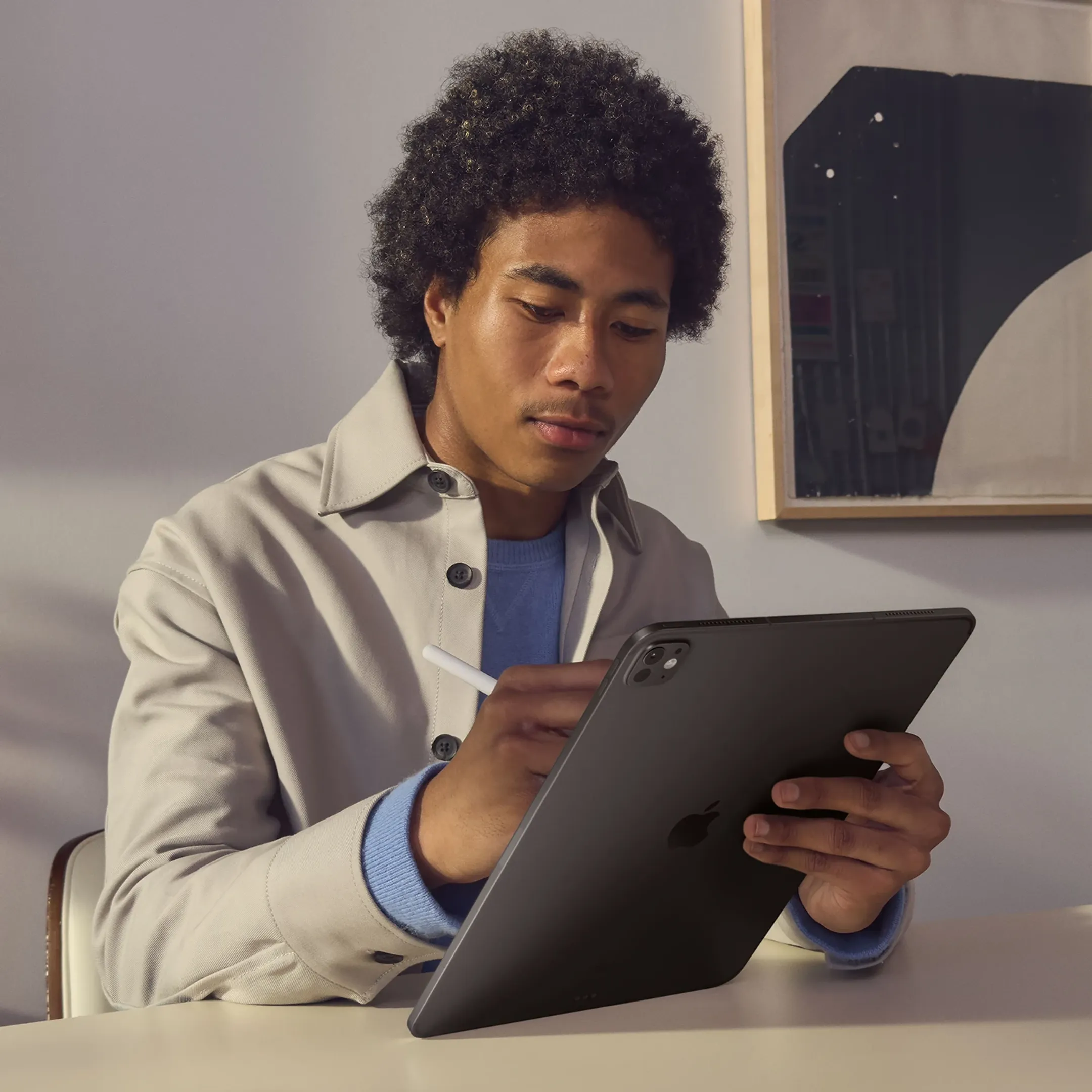 Apple iPad Pro 13" M4 2TB Wifi+5G Spacezwart image