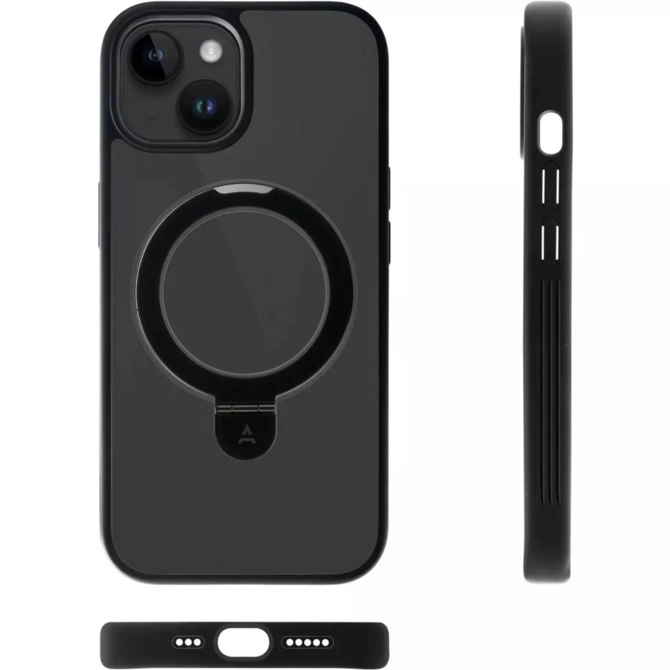 Adeqwat 2 in 1 MagSafe cover voor iPhone 15 - Zwart image