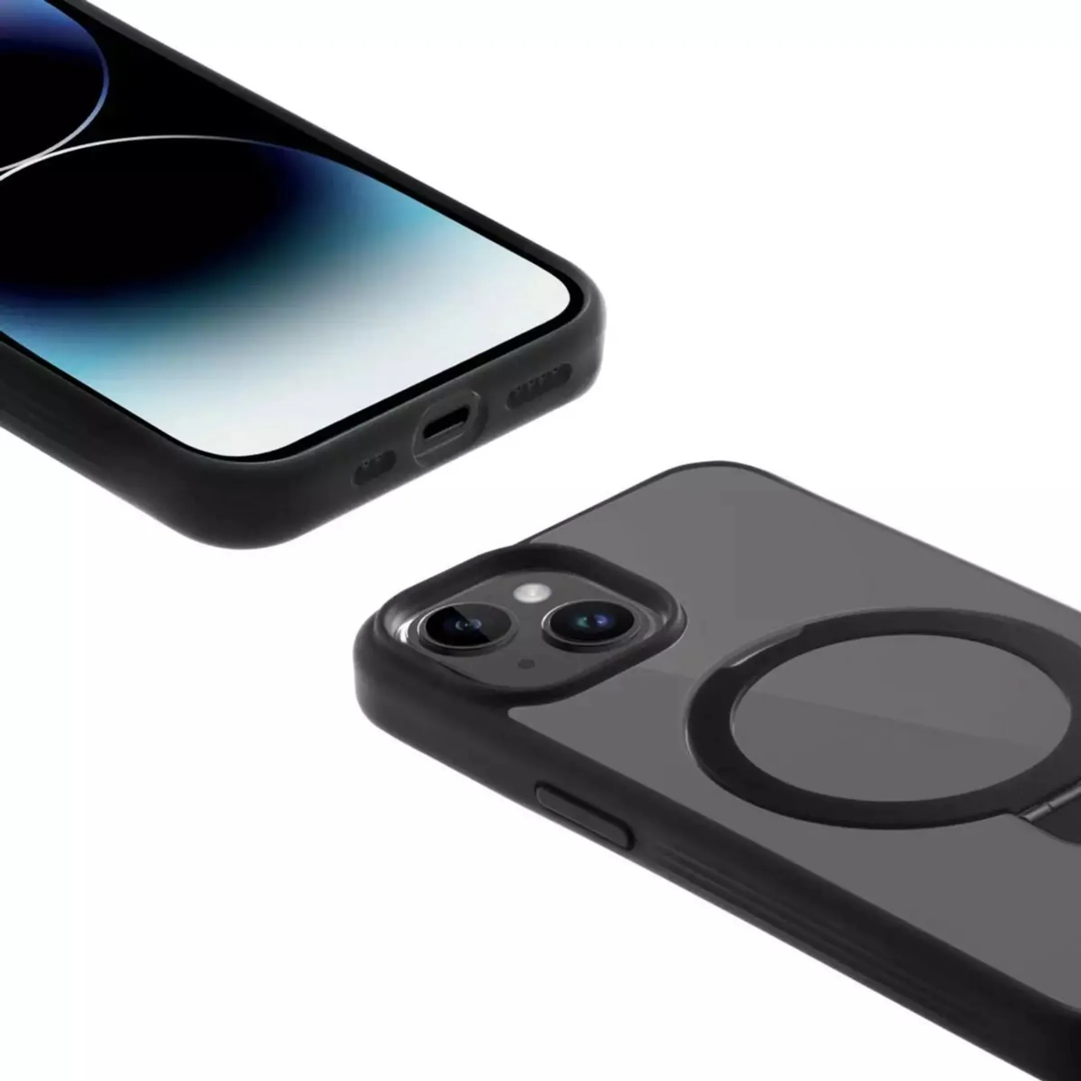 Adeqwat 2 in 1 MagSafe cover voor iPhone 15 - Zwart image