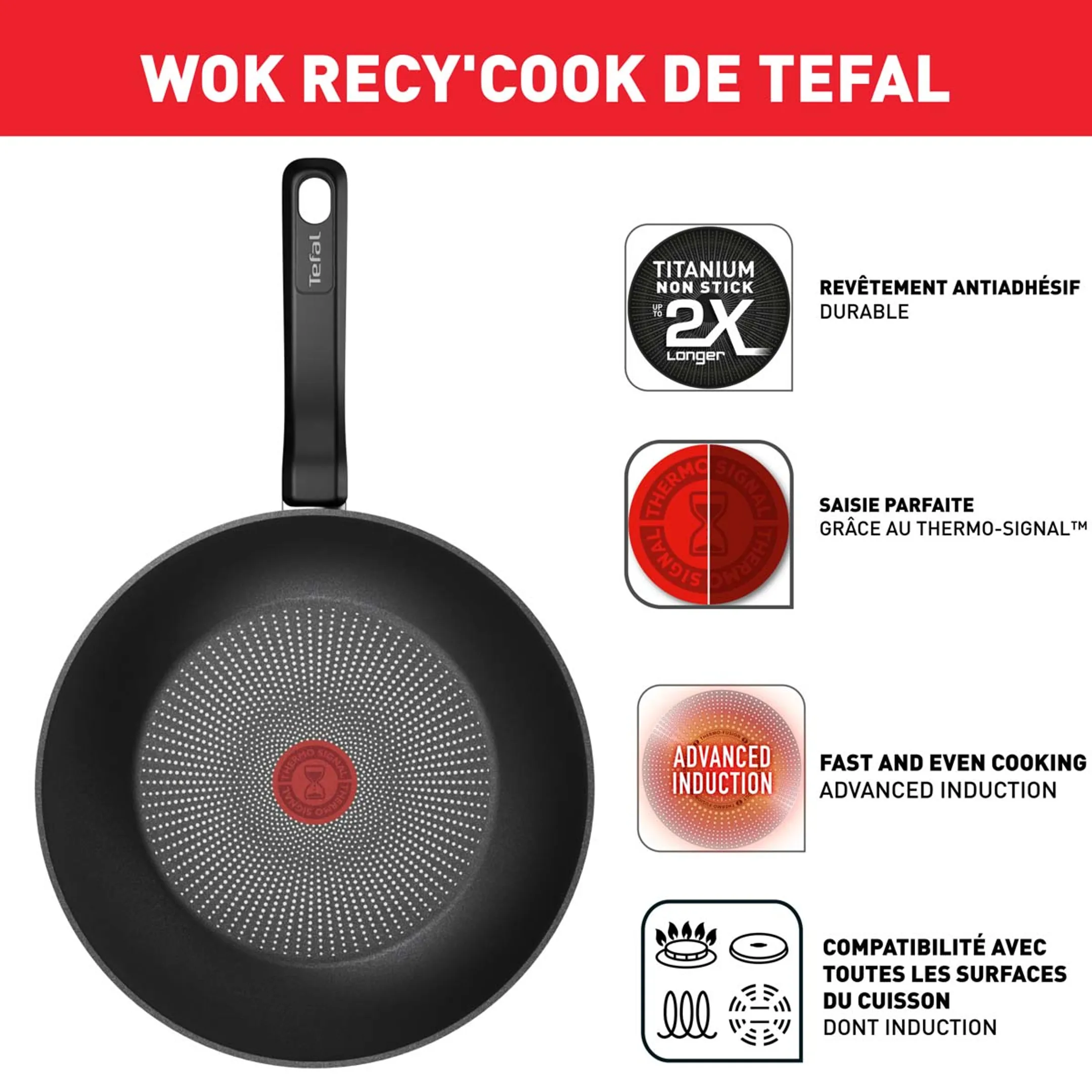 Tefal Recy'Cook Poêle wok 28 cm image