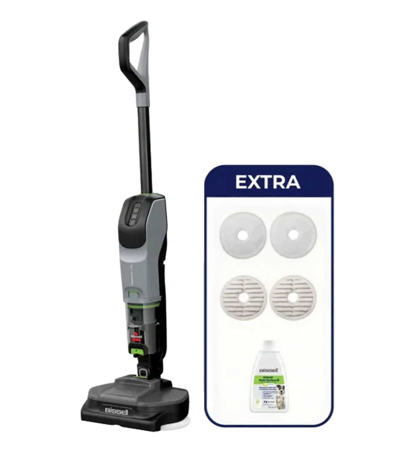 BISSELL Kit Accessori SpinWave + Vac: Panni Lavabili E Filtro Ricambio Per Serie 3885, 3893, 3898