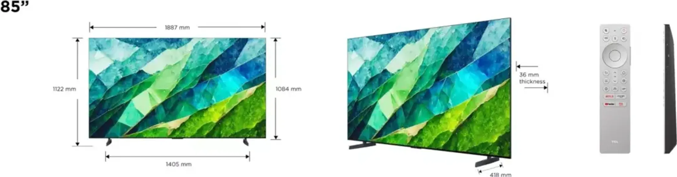 TCL TV MiniLED 4K 85C89B (2024) - 85 poouces image