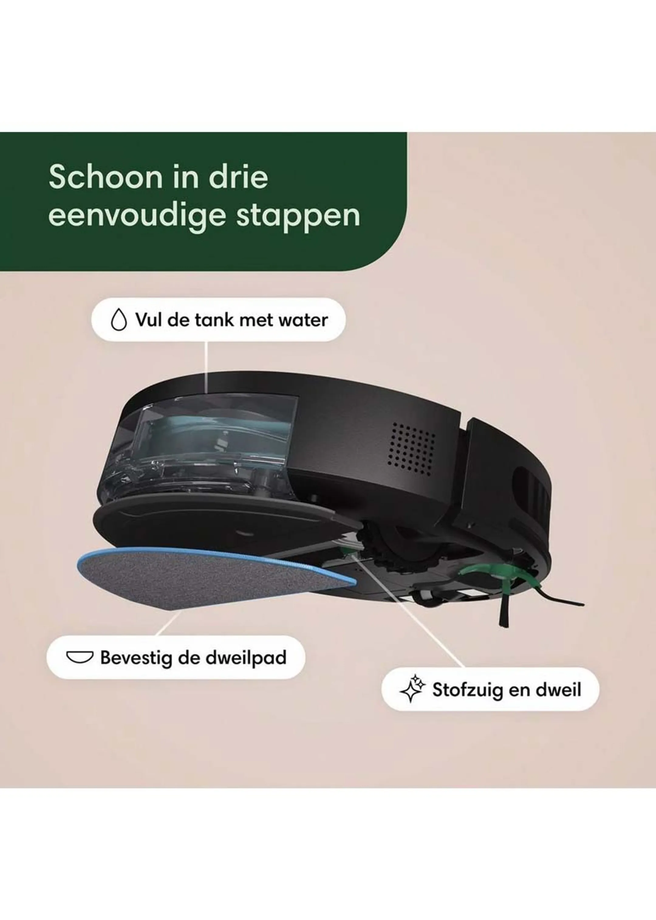 iRobot  Robotstofzuiger en dweilrobot Roomba Combo Essential Y011040 image