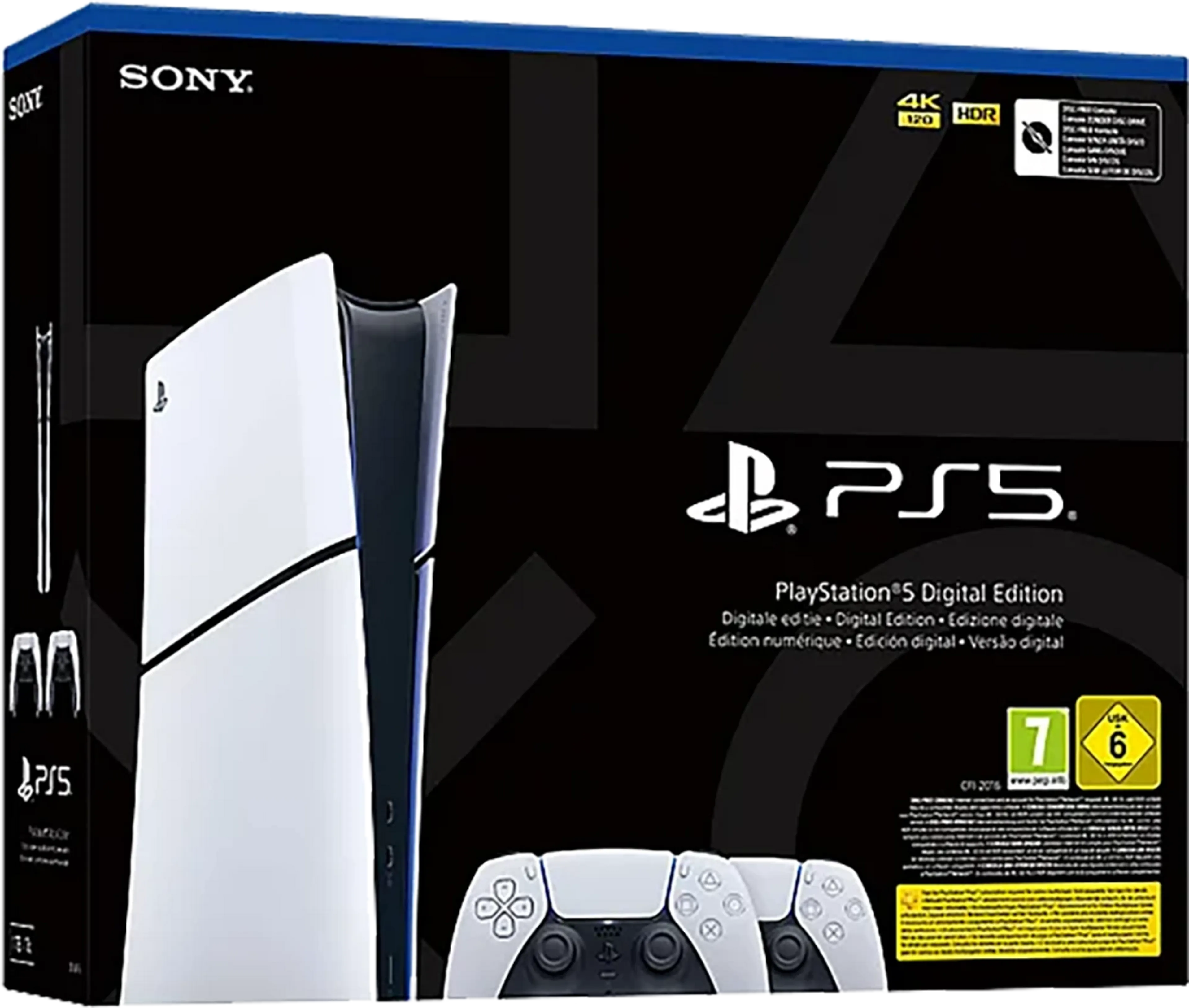 Sony PlayStation 5 Digital Edition + 2 DualSense draadloze controllers image
