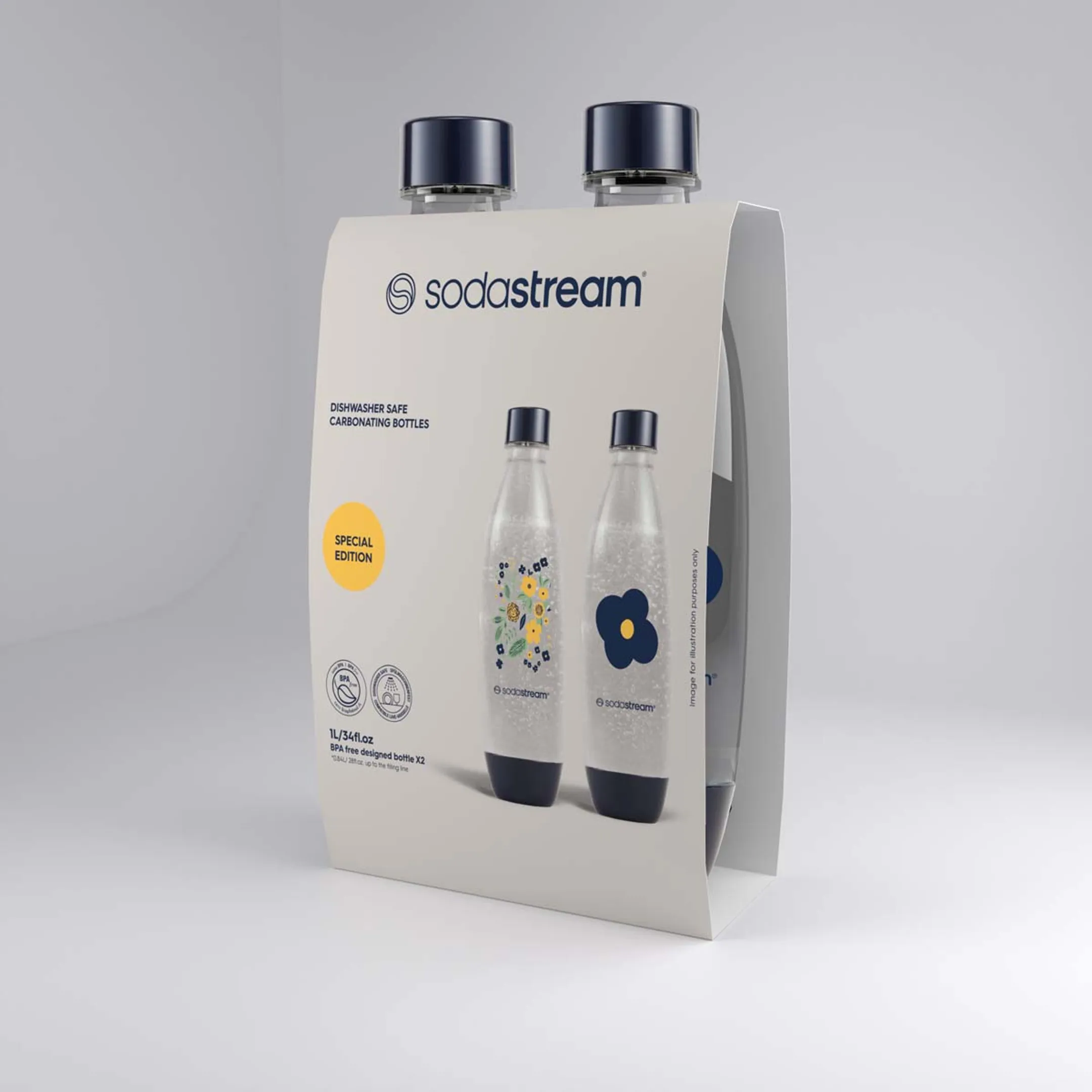 Sodastream Fuse Waterflessen 1L - Bloemen image