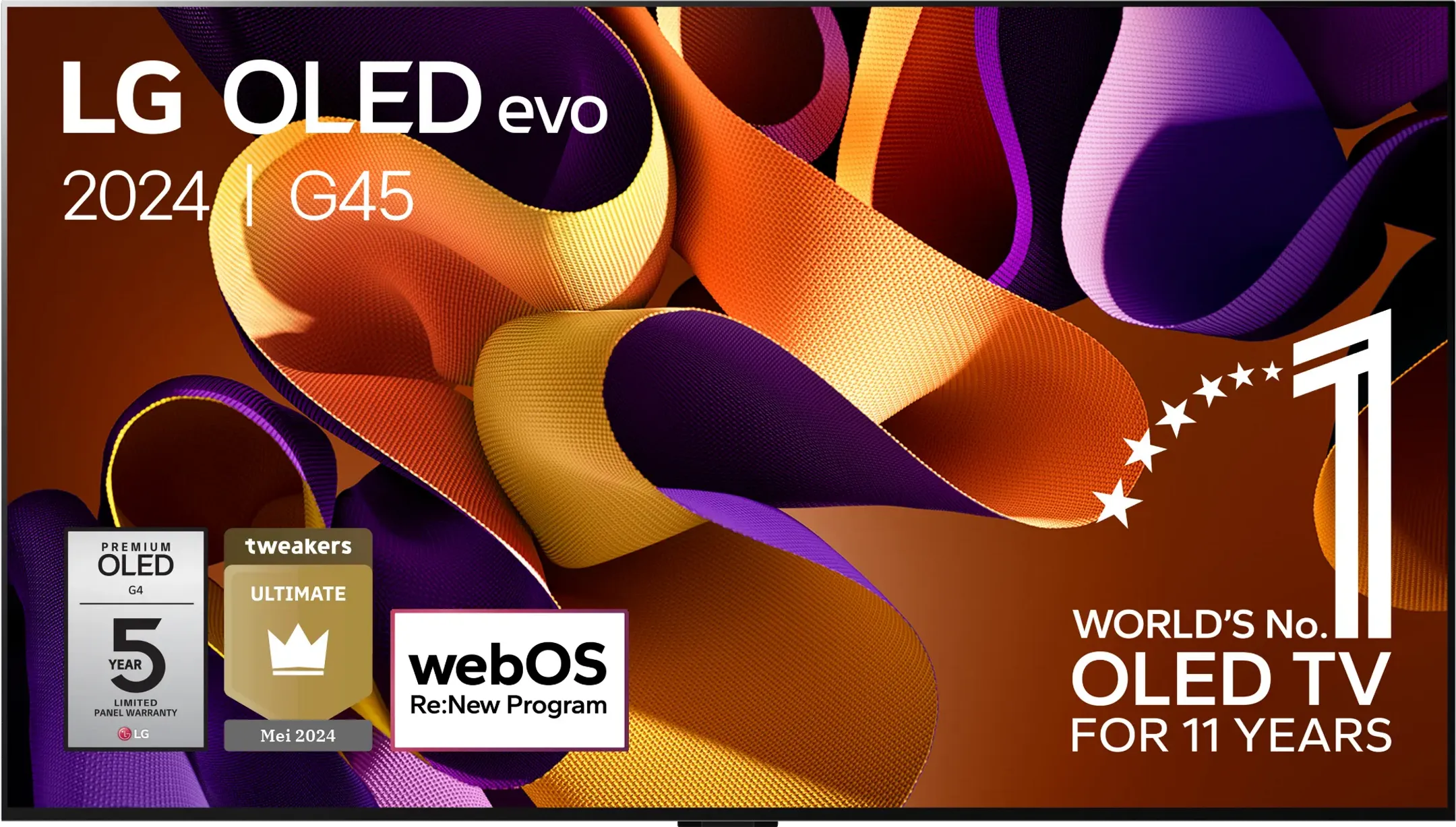 TV OLED 4K OLED77G45LW (2024) - 77 pouces