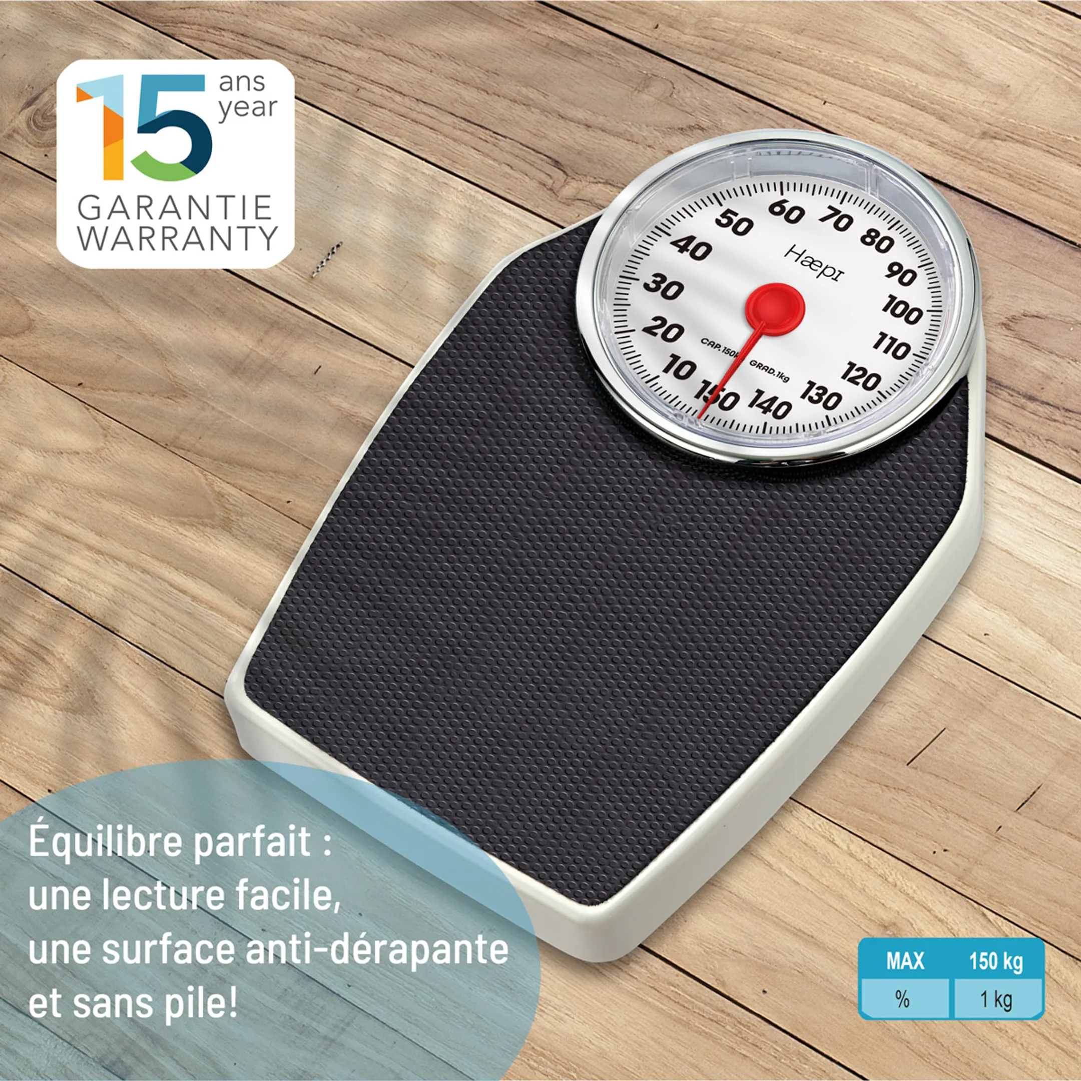 HAEPI Pèse-personne mécanique HI-LEO WH image