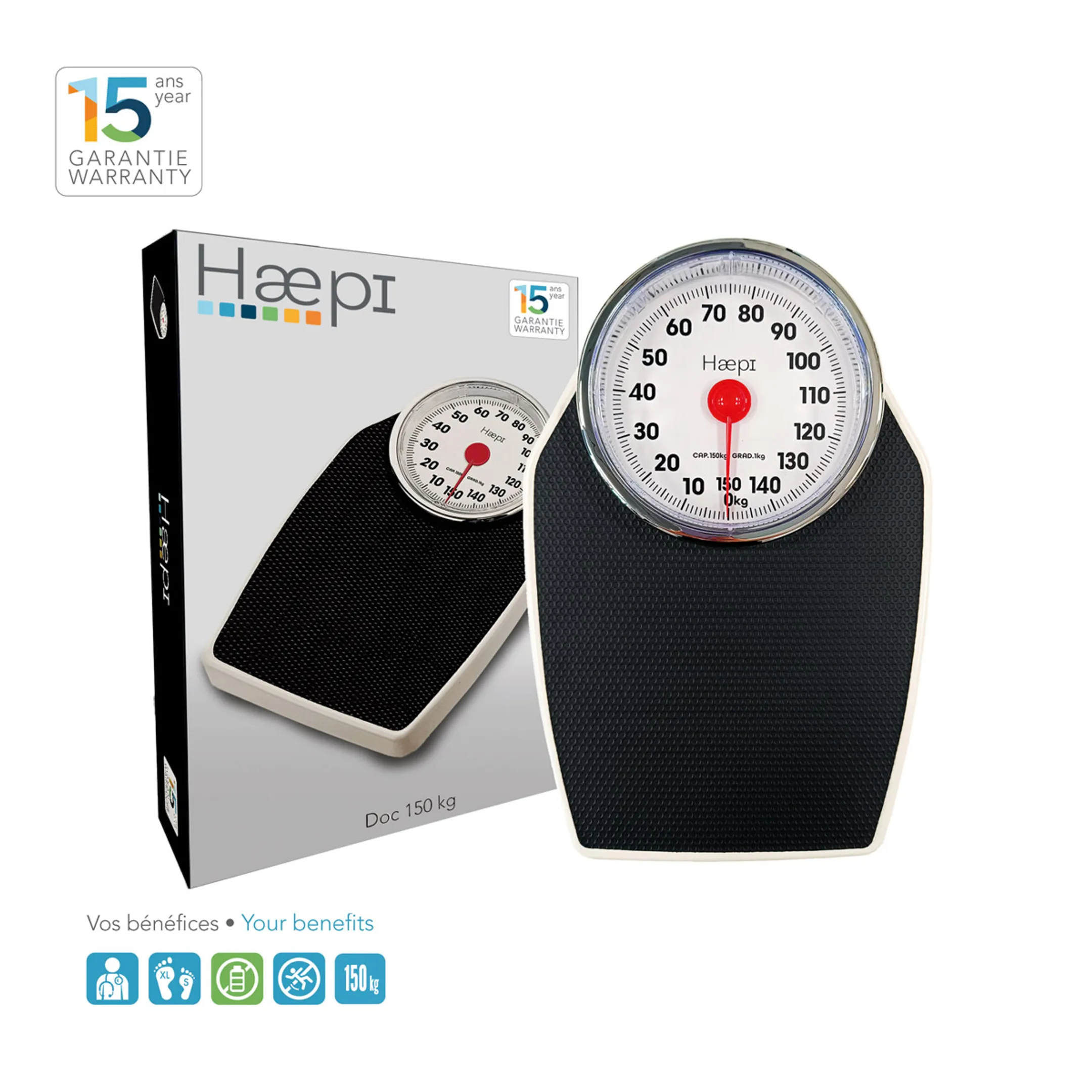 HAEPI Pèse-personne mécanique HI-LEO WH image