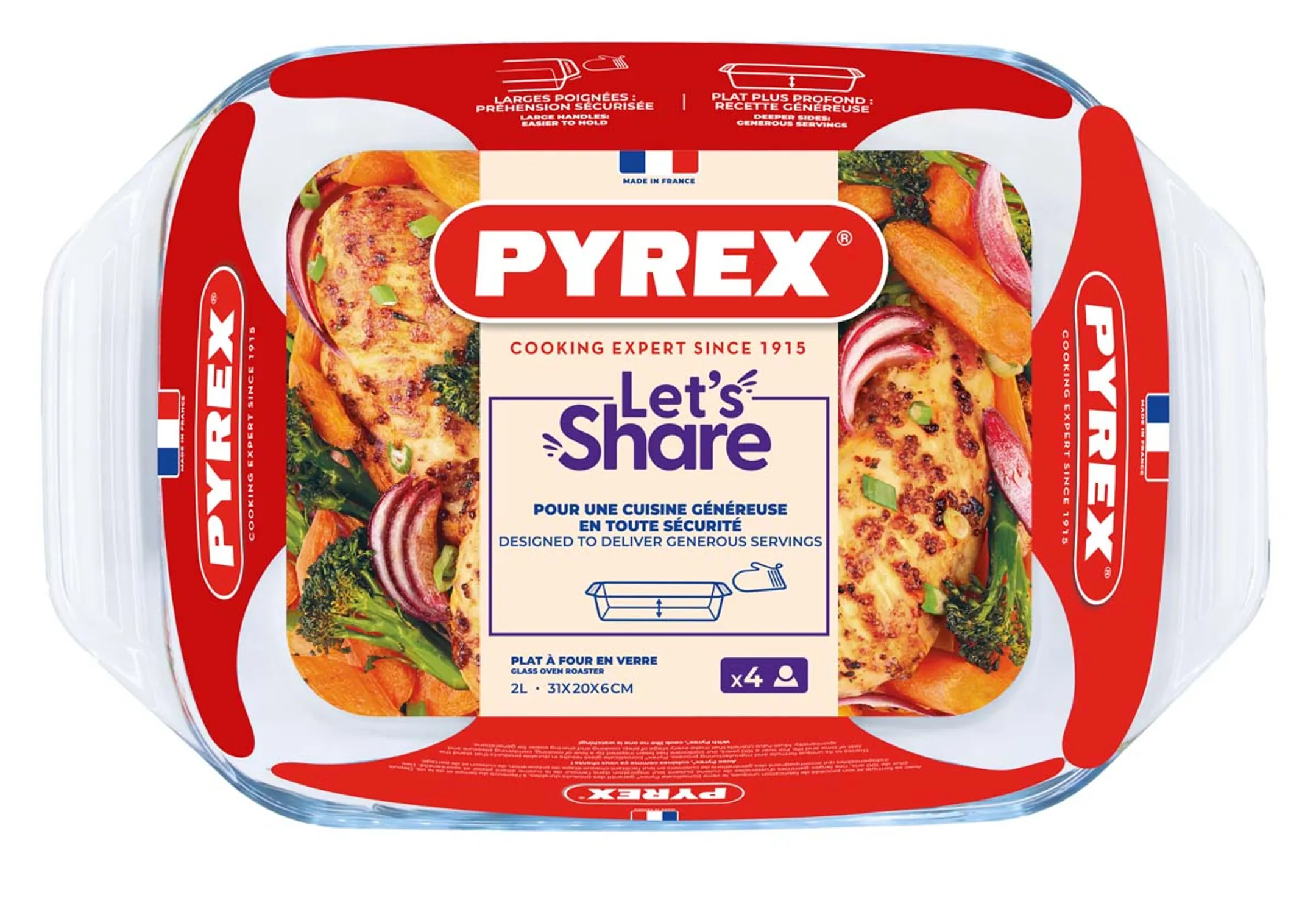 Pyrex Ovenschaal Irresistible - L 31 x B 20 x 6,5 cm image