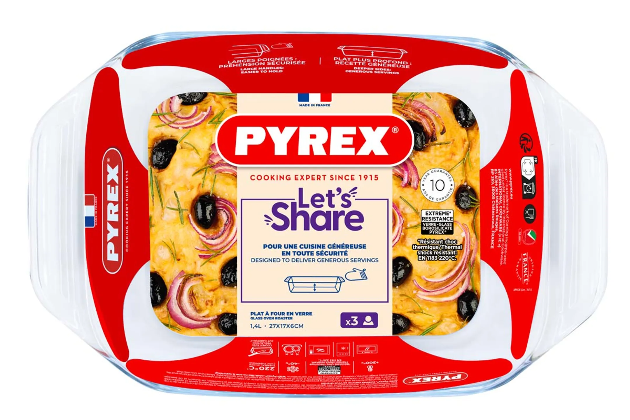 Pyrex Plat à four - Rectangulaire - 28x17 cm image