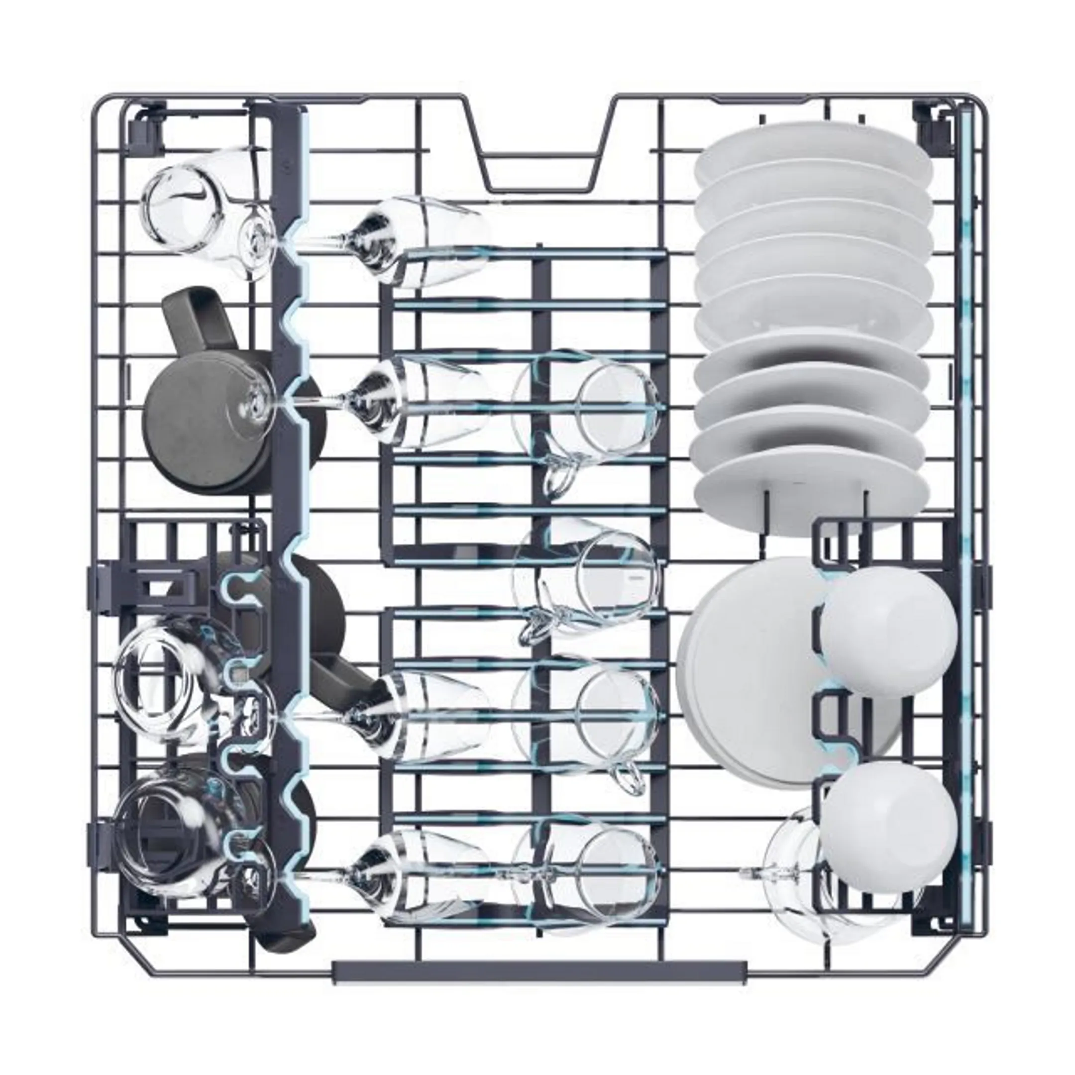 Haier Inbouw vaatwasser XS 4A4M4PB H-Spray Arm Shine image