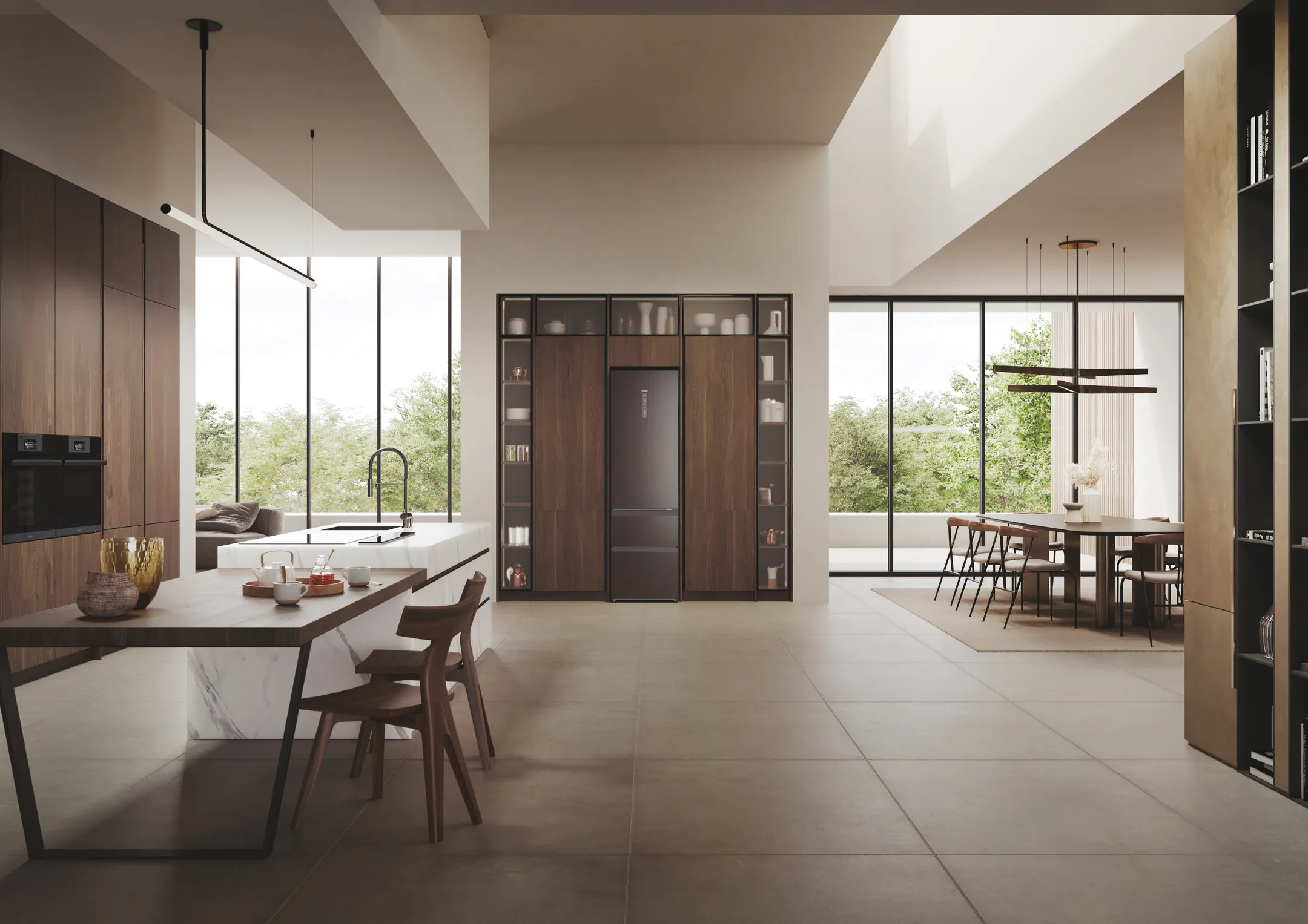 Haier Koelkast met diepvriezer HTW7620CNMP Easy Access image