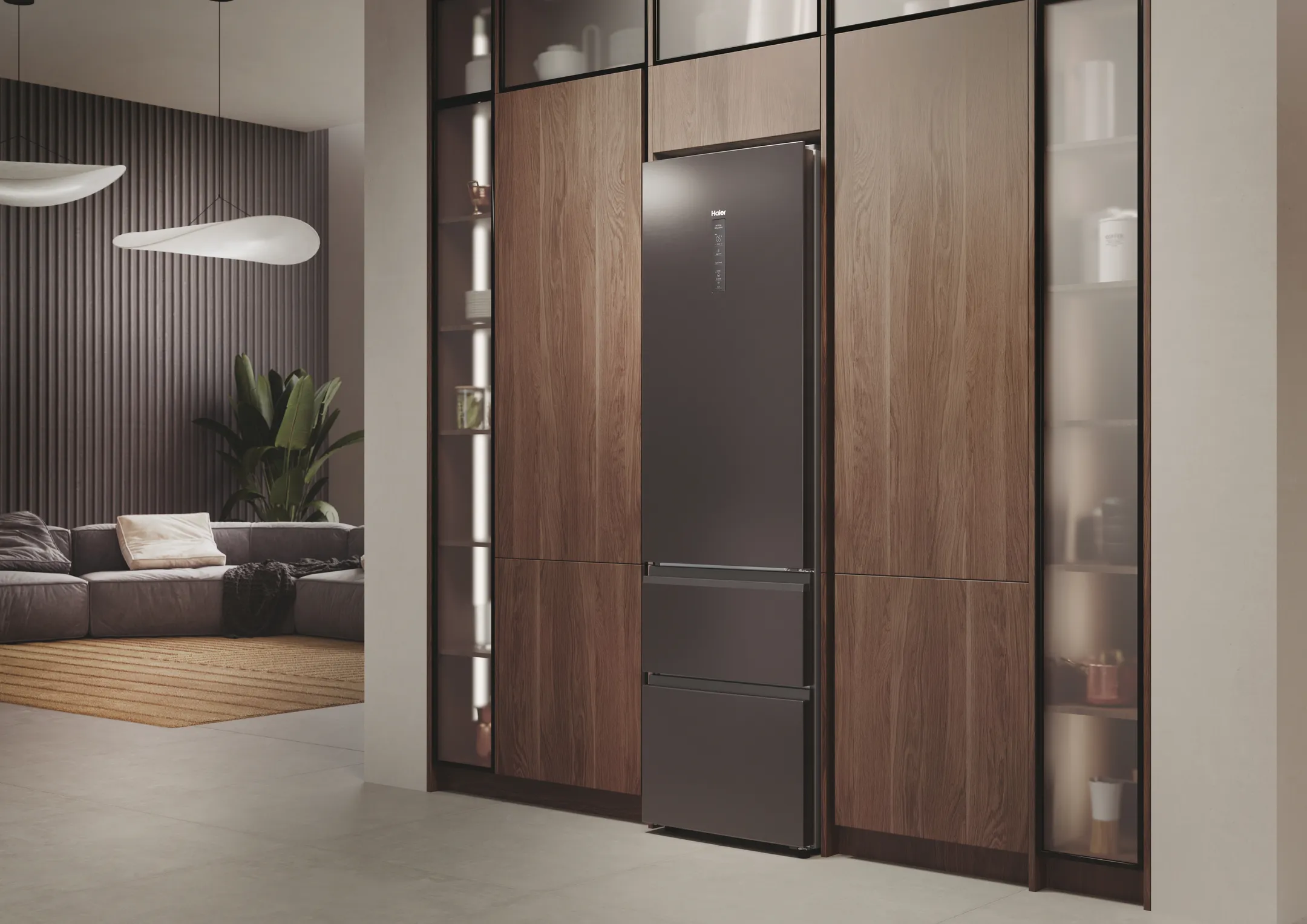 Haier Koelkast met diepvriezer HTW7620CNMP Easy Access image