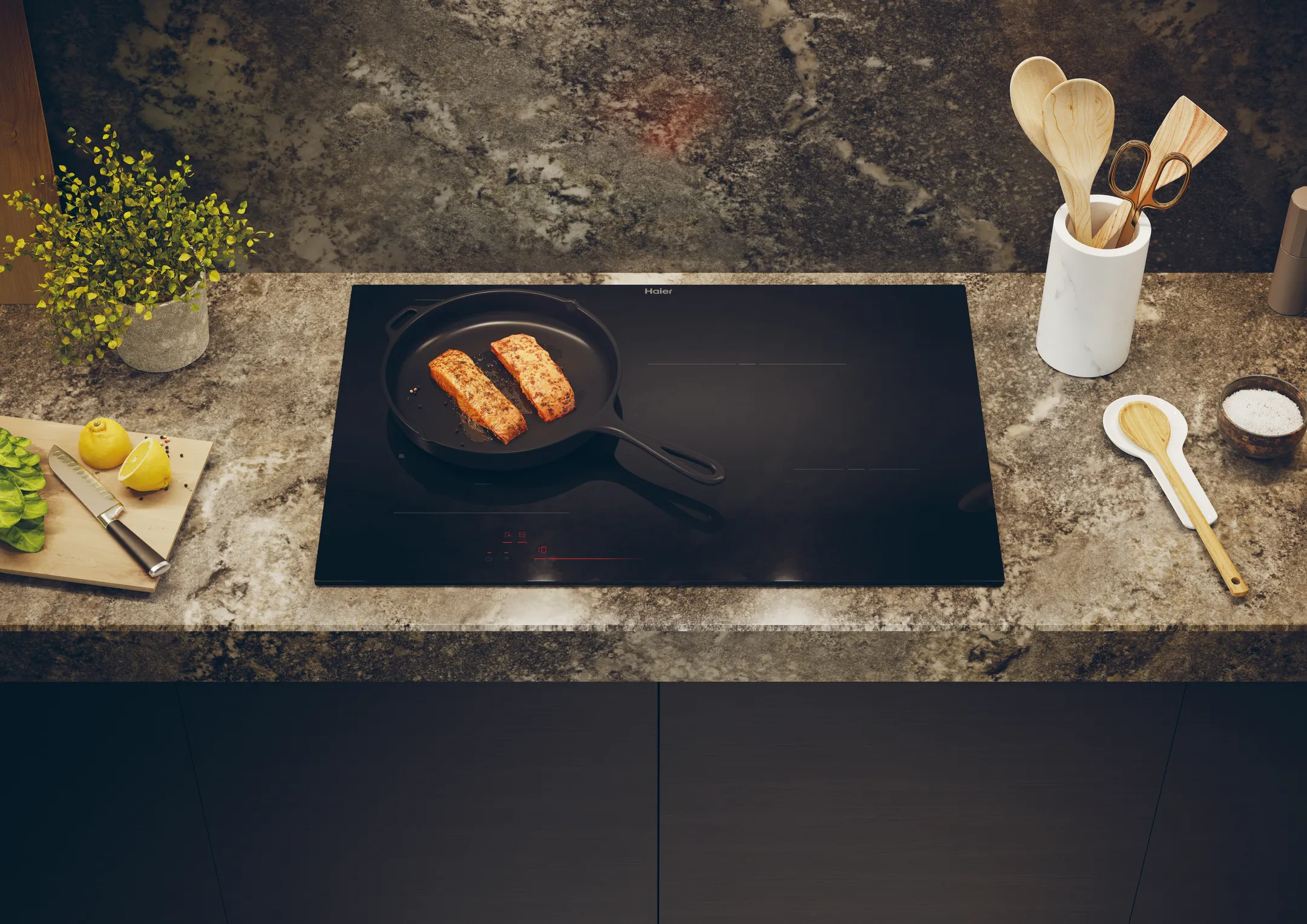 Haier Inductiekookplaat HAMTB86IRCS Multizone Varycook image