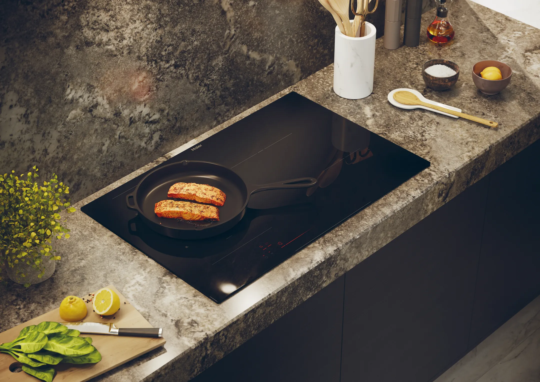 Haier Inductiekookplaat HAMTB86IRCS Multizone Varycook image