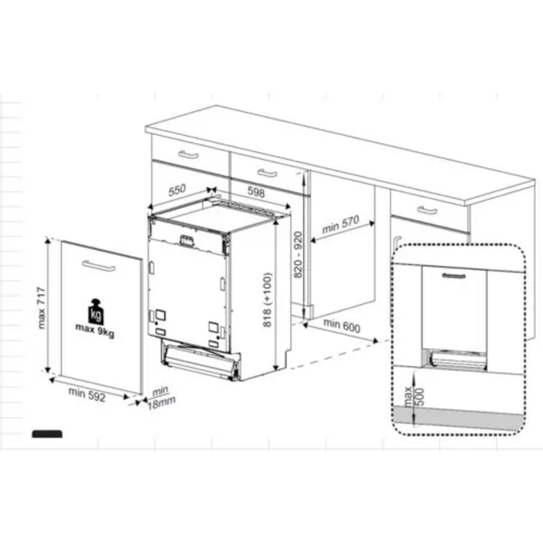 Essentiel-B Inbouw vaatwasser ELVI-451f image