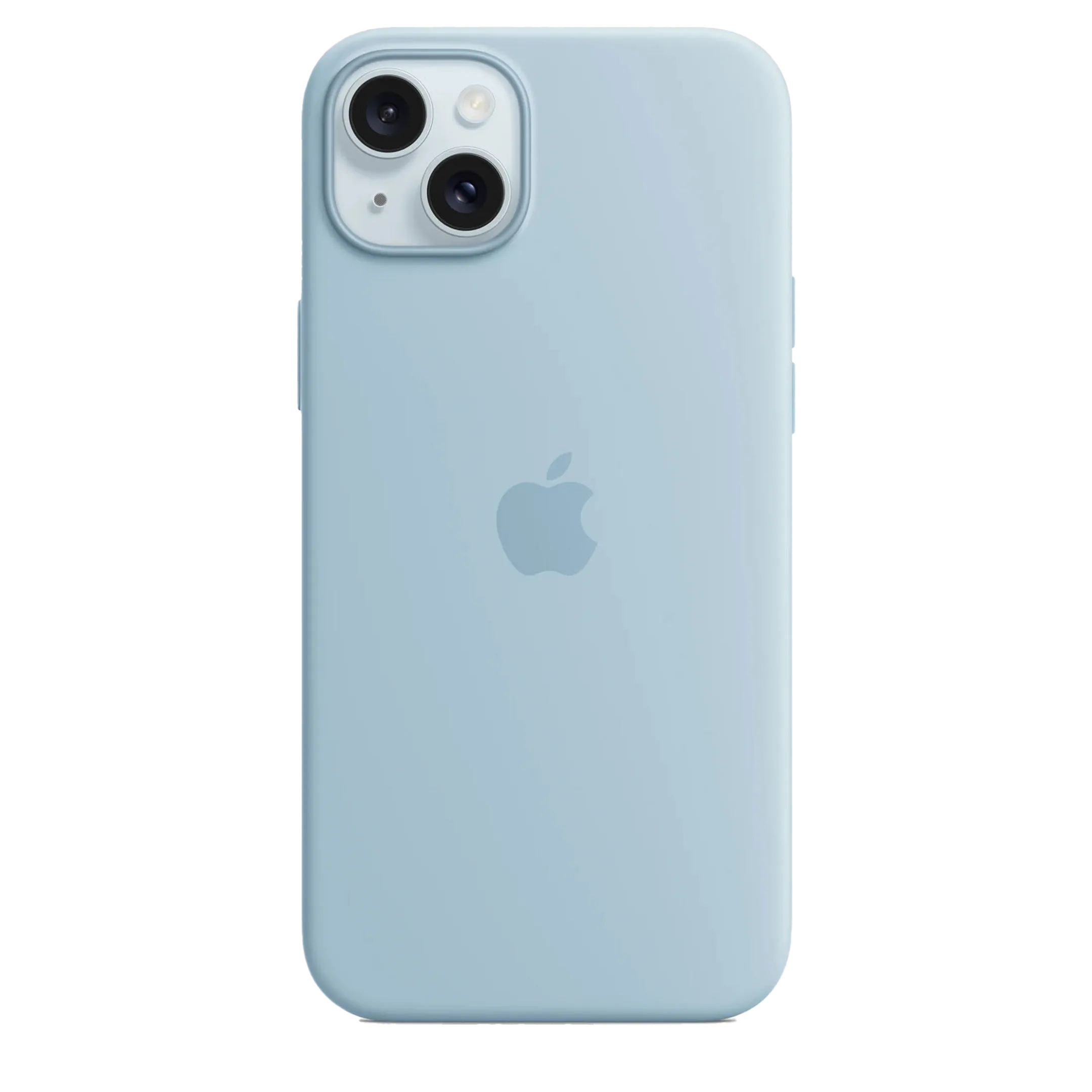 Silicone hoesje MagSafe voor iPhone 15Plus -Lichtblauw 