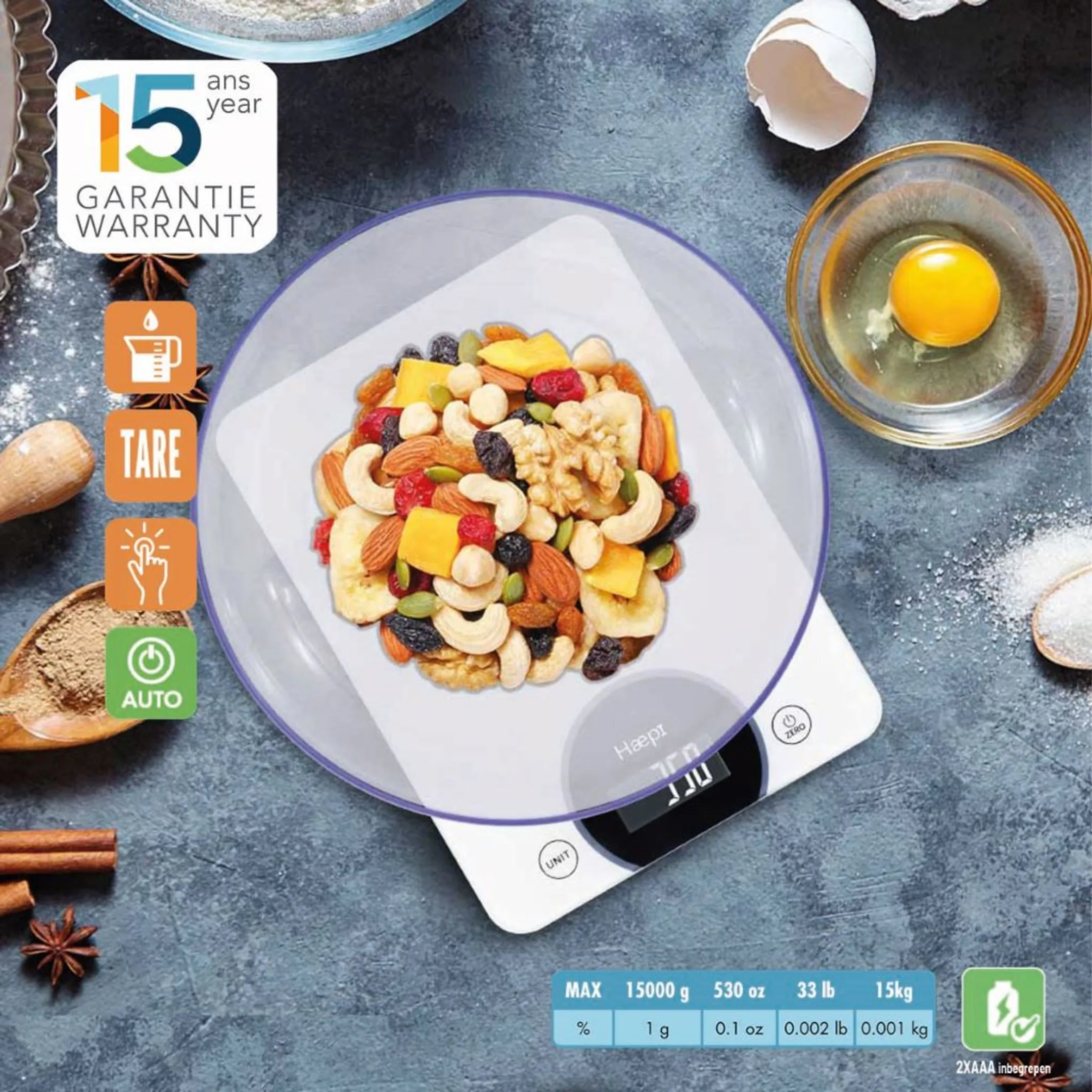 HAEPI Balance de cuisine HI-Stracciatella image