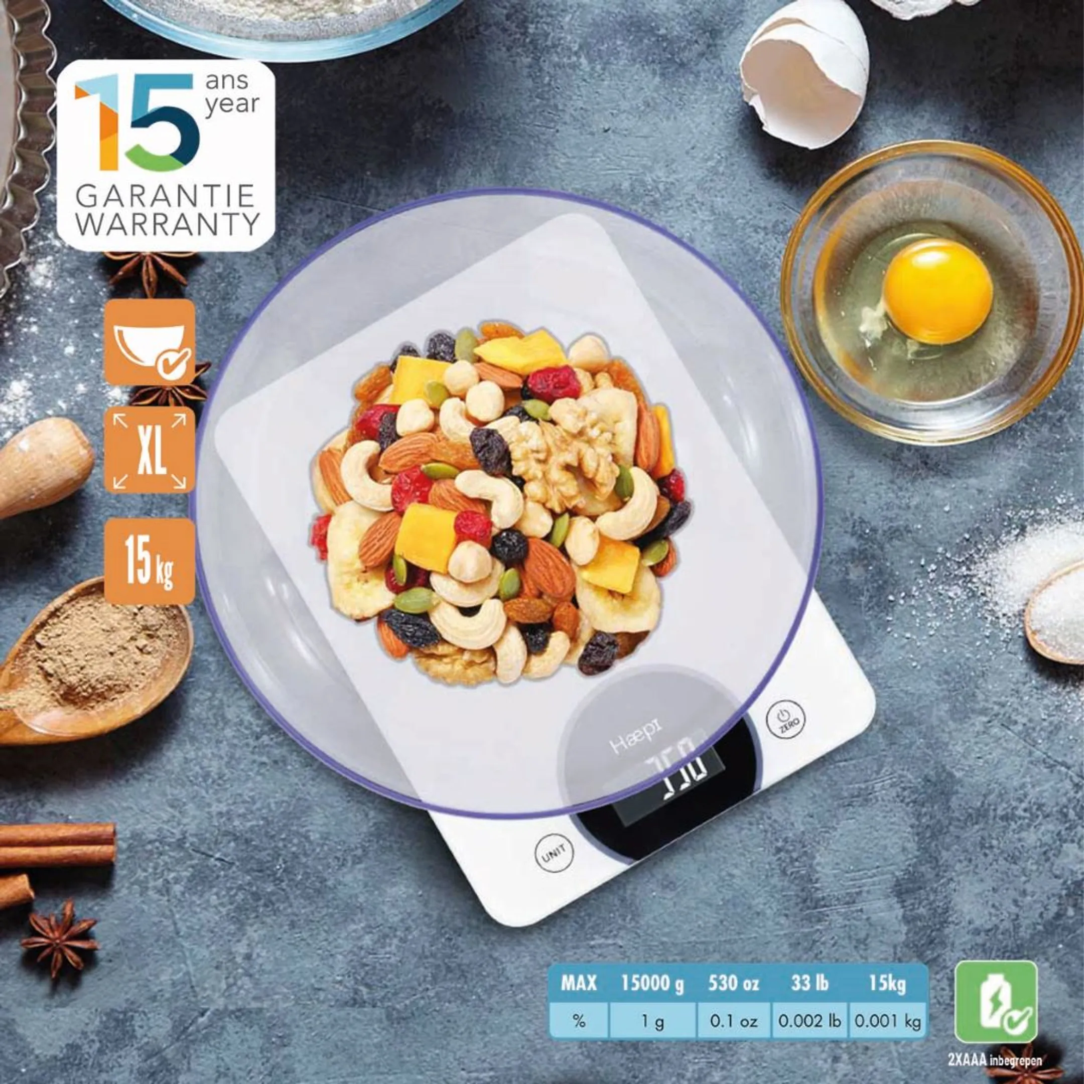 HAEPI Balance de cuisine HI-Stracciatella image