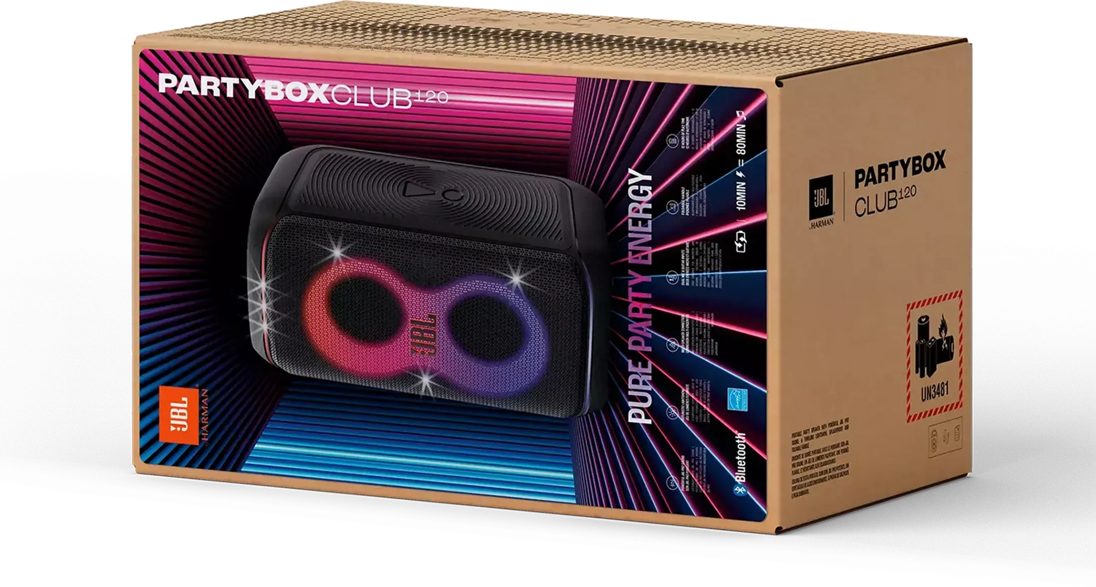 JBL Bluetooth speaker Partybox Club 120 - Zwart image