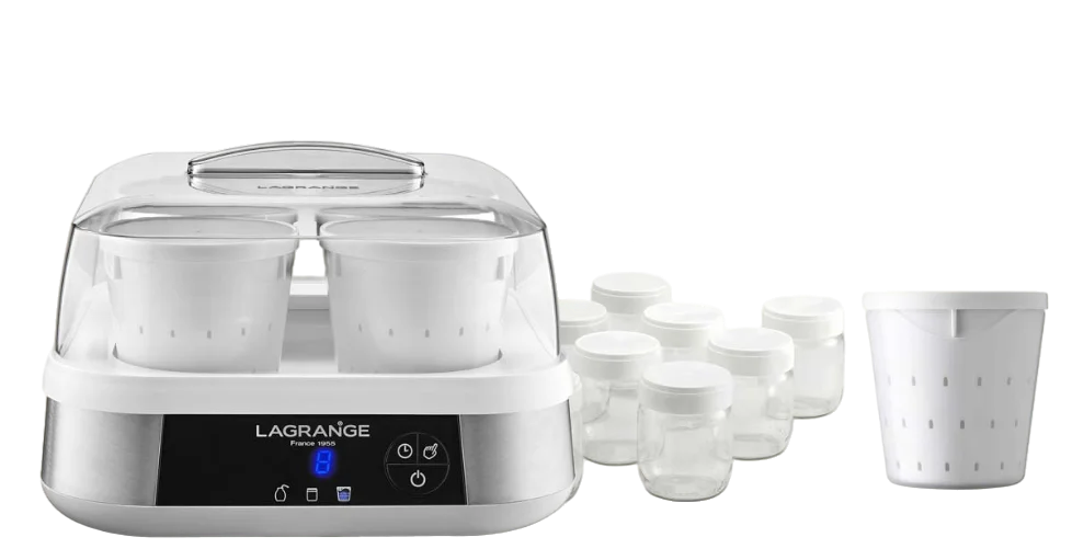 LAGRANGE 440501 pot voor melkspecialiteiten eiwityoghurtmaker, 1 liter LAGRANGE 440501 pot voor melkspecialiteiten eiwityoghurtmaker, 1 liter