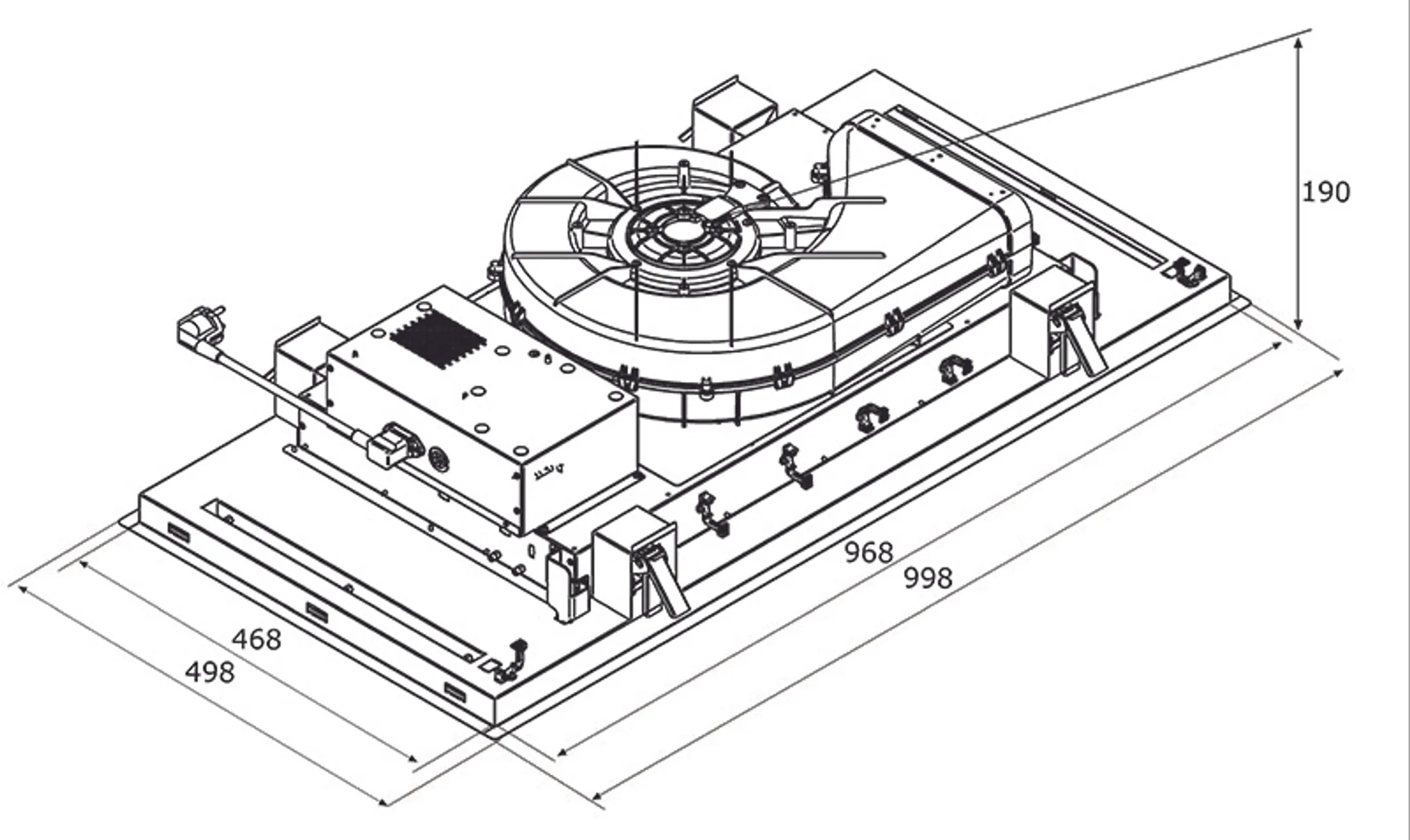 Airforce Hotte plafond EASYSLIMBK image