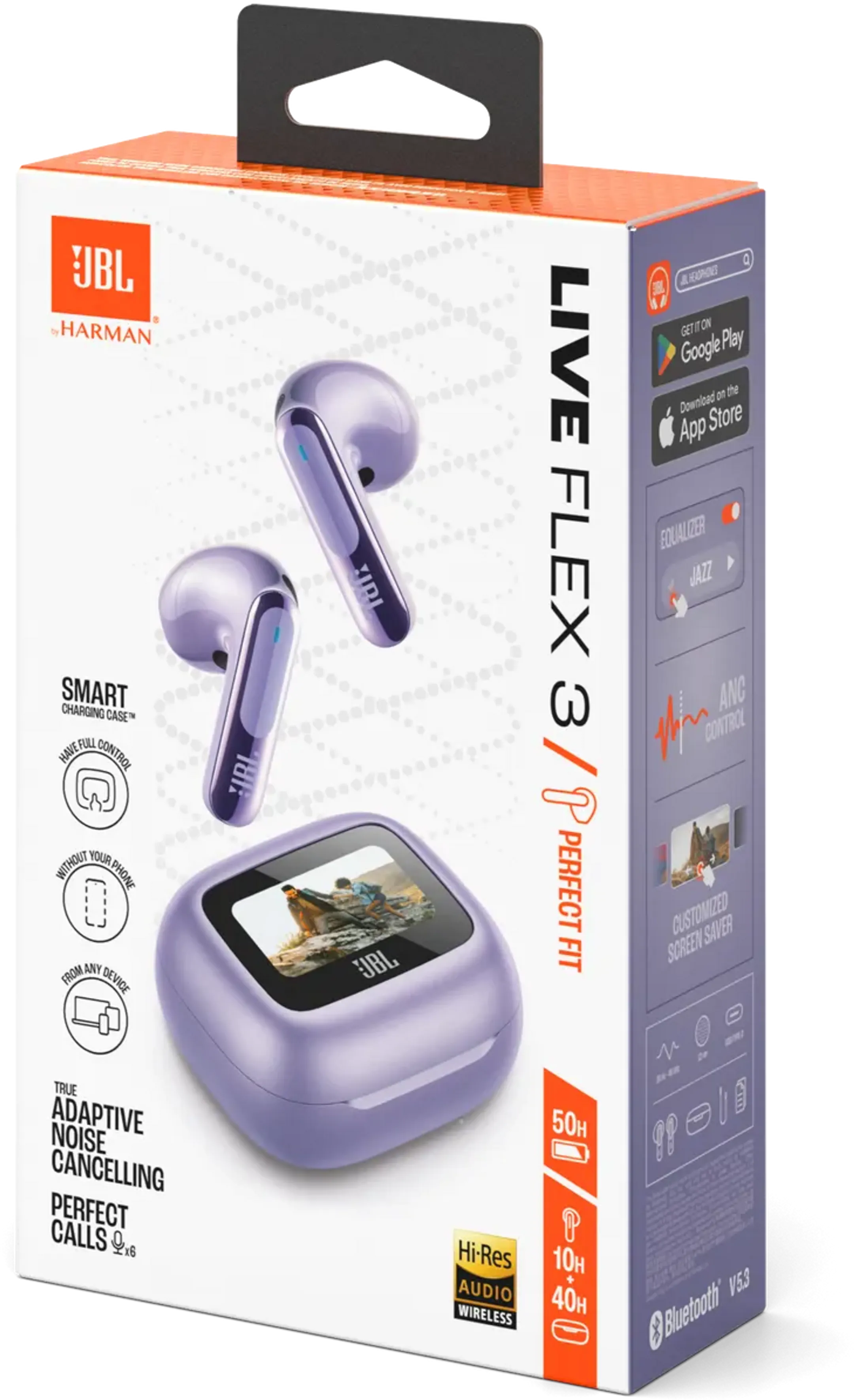 JBL Live Flex 3 oortjes - Paars image