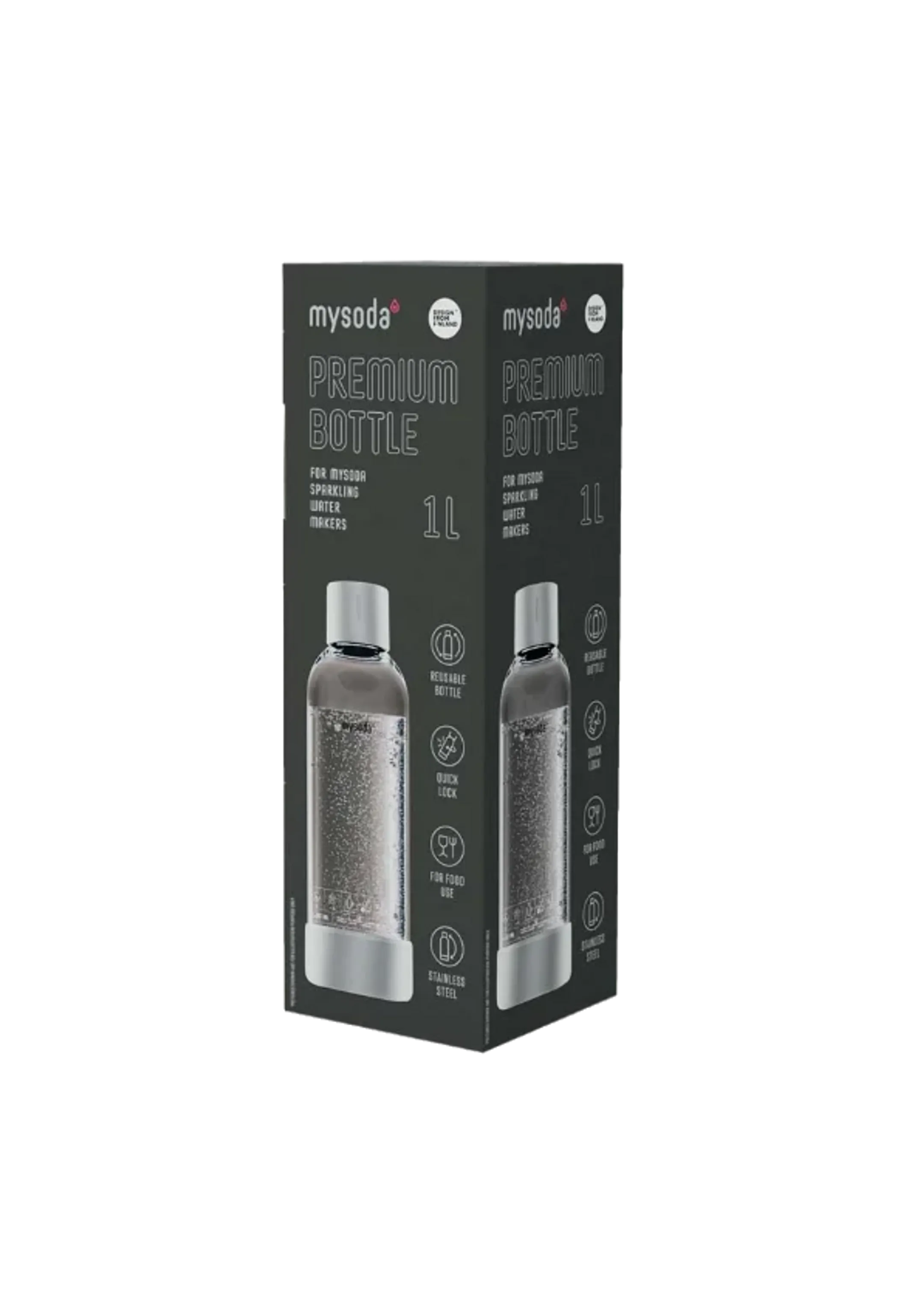 Bundle product Waterfles 1L - Glassy