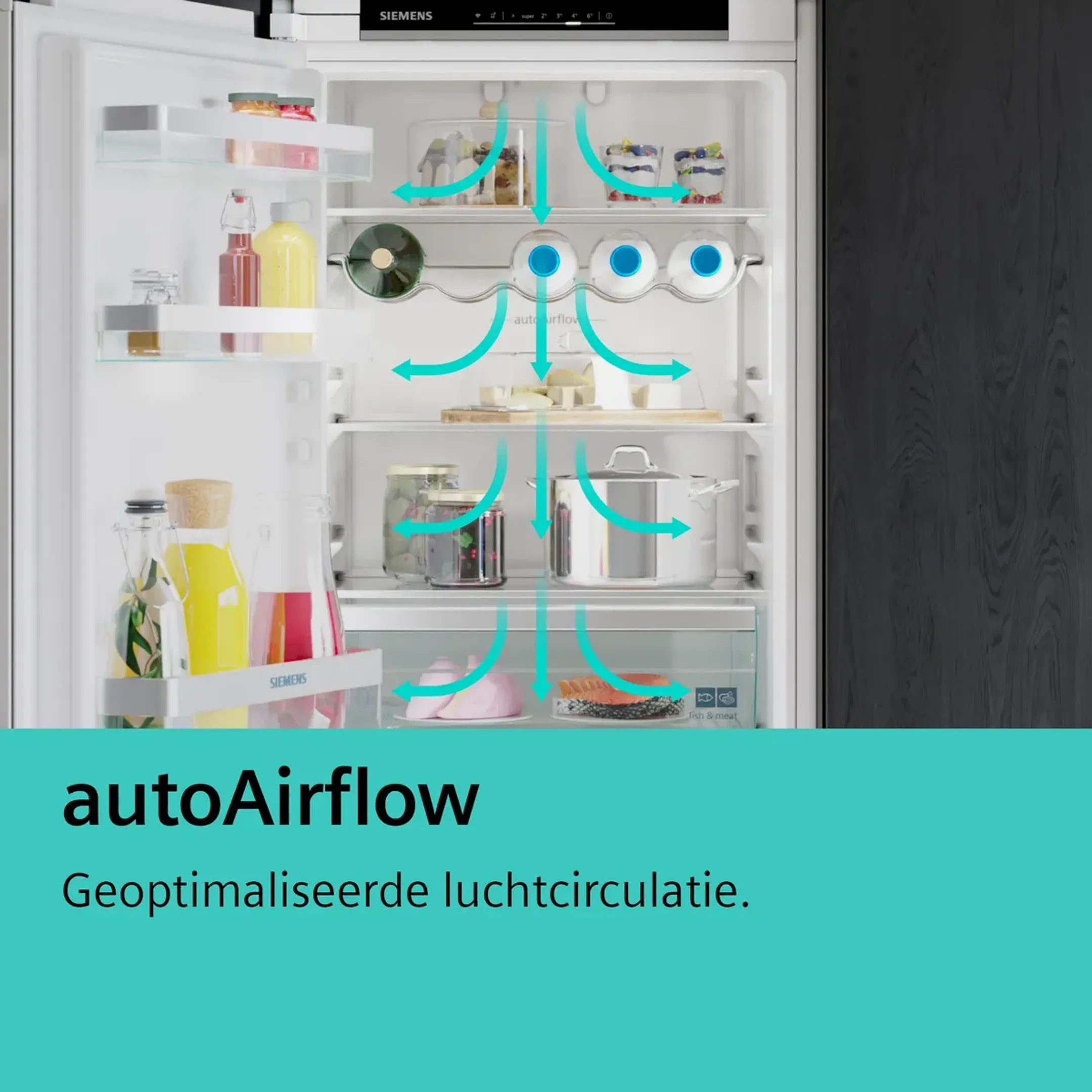 Siemens Inbouw koelkast KI42LADD1 iQ500 hyperFresh 122 cm image