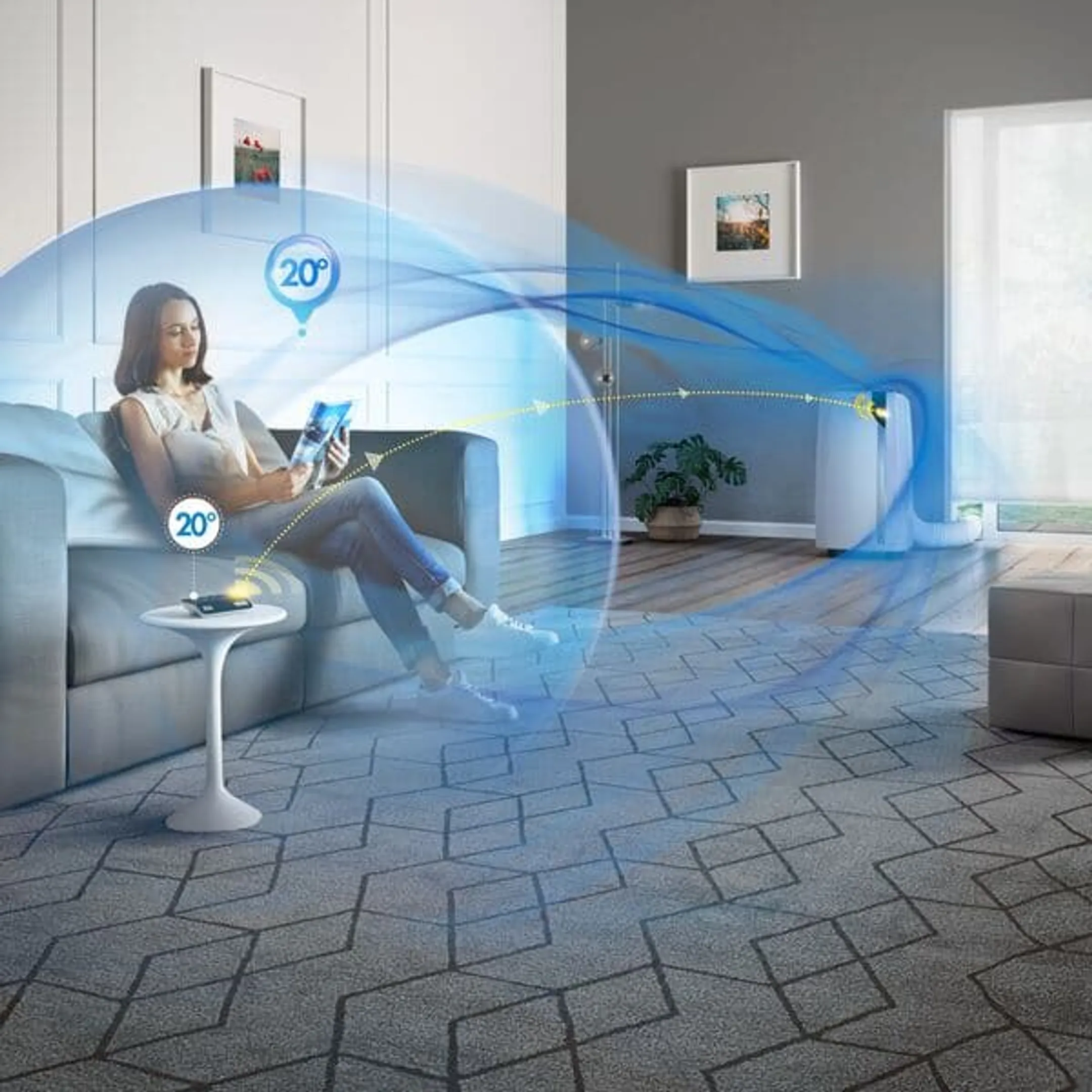 De'Longhi Climatiseur mobile PAC EX130 CST WIFI image