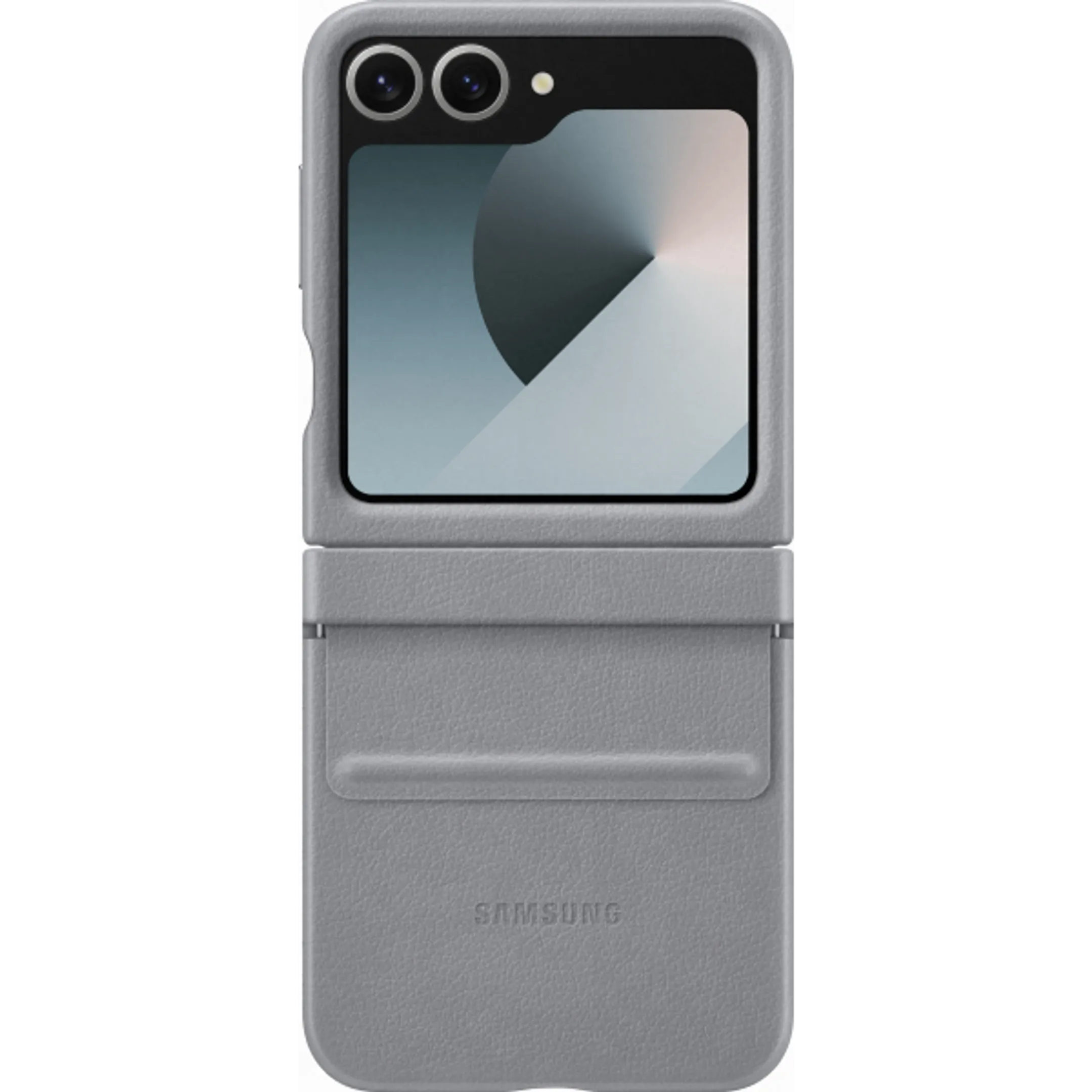 Samsung Leren backcover voor Galaxy Z Flip6 & Flip7 FE - Grey image