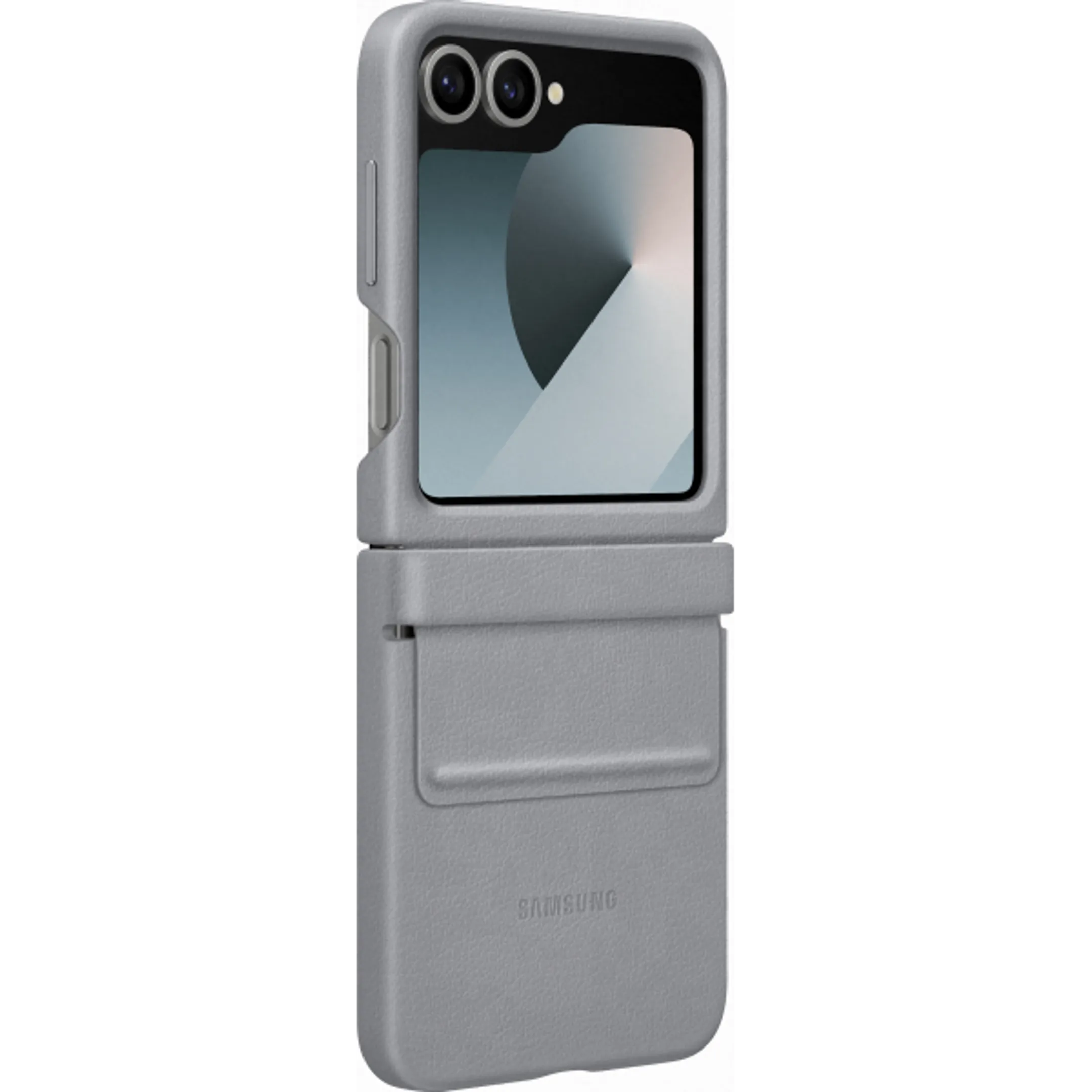 Samsung Leren backcover voor Galaxy Z Flip6 & Flip7 FE - Grey image