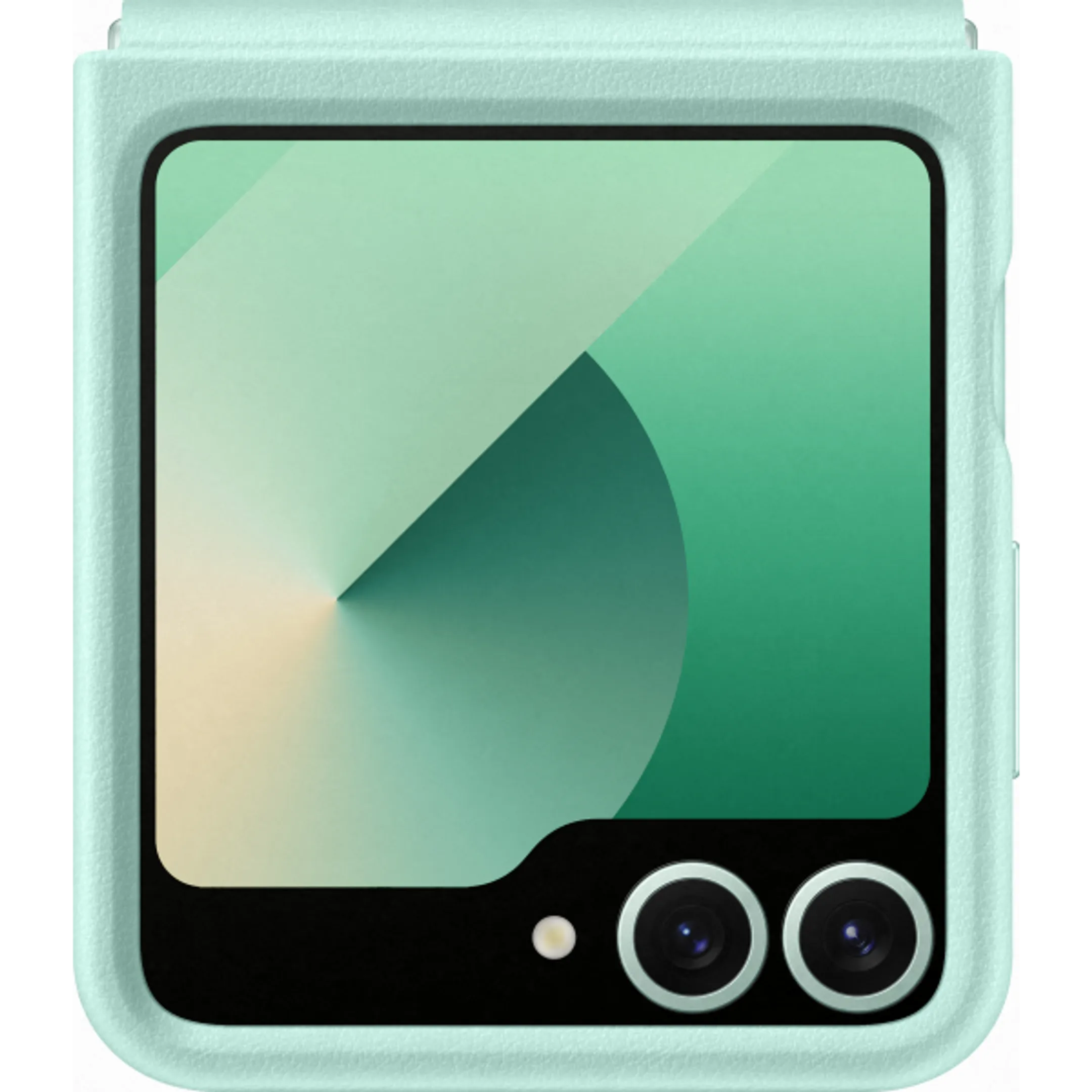 Samsung Leren backcover voor Galaxy Z Flip6 & Flip7 FE - Mint image