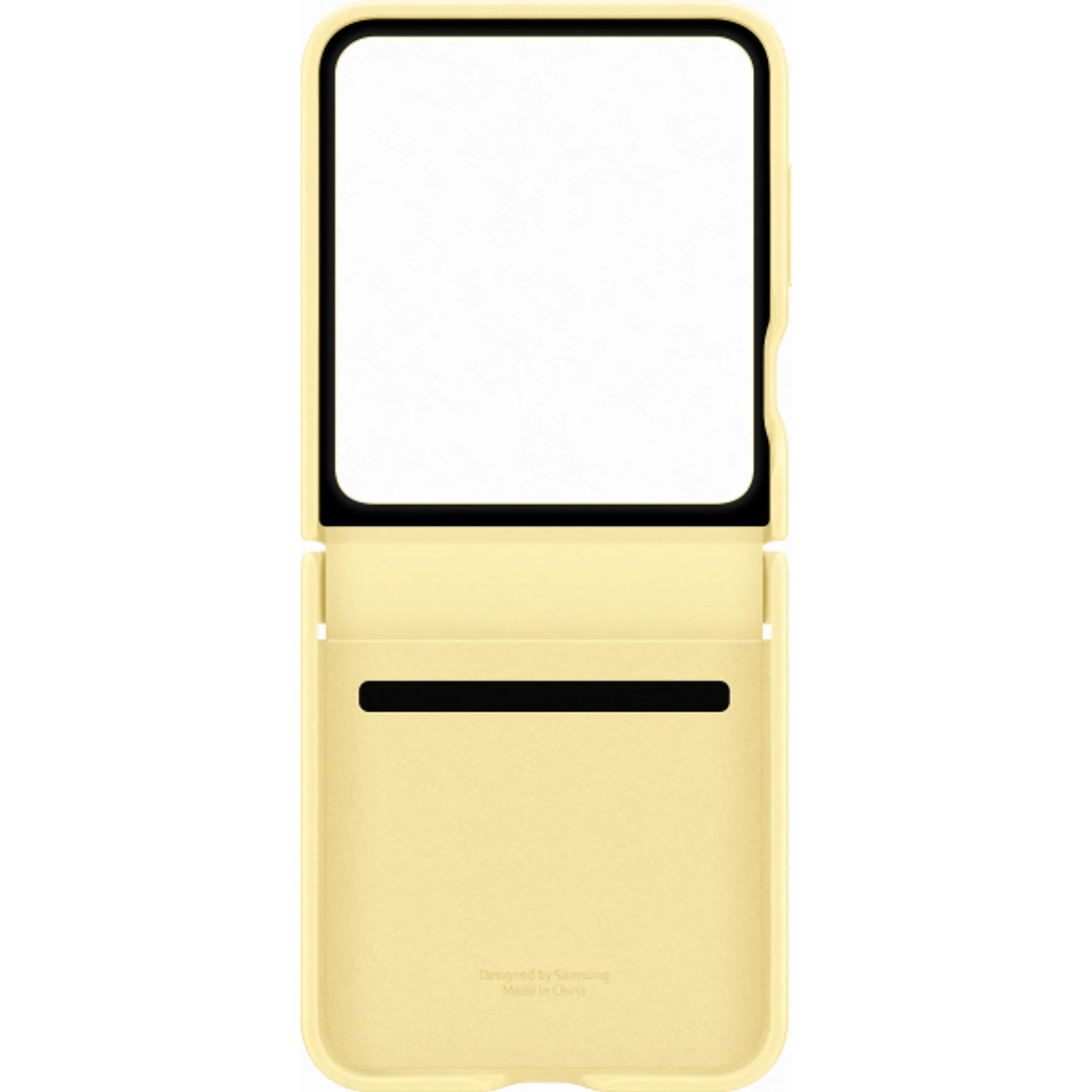 Bundle product Coque en cuir pour Galaxy Z Flip6 et Flip7 FE - Jaune