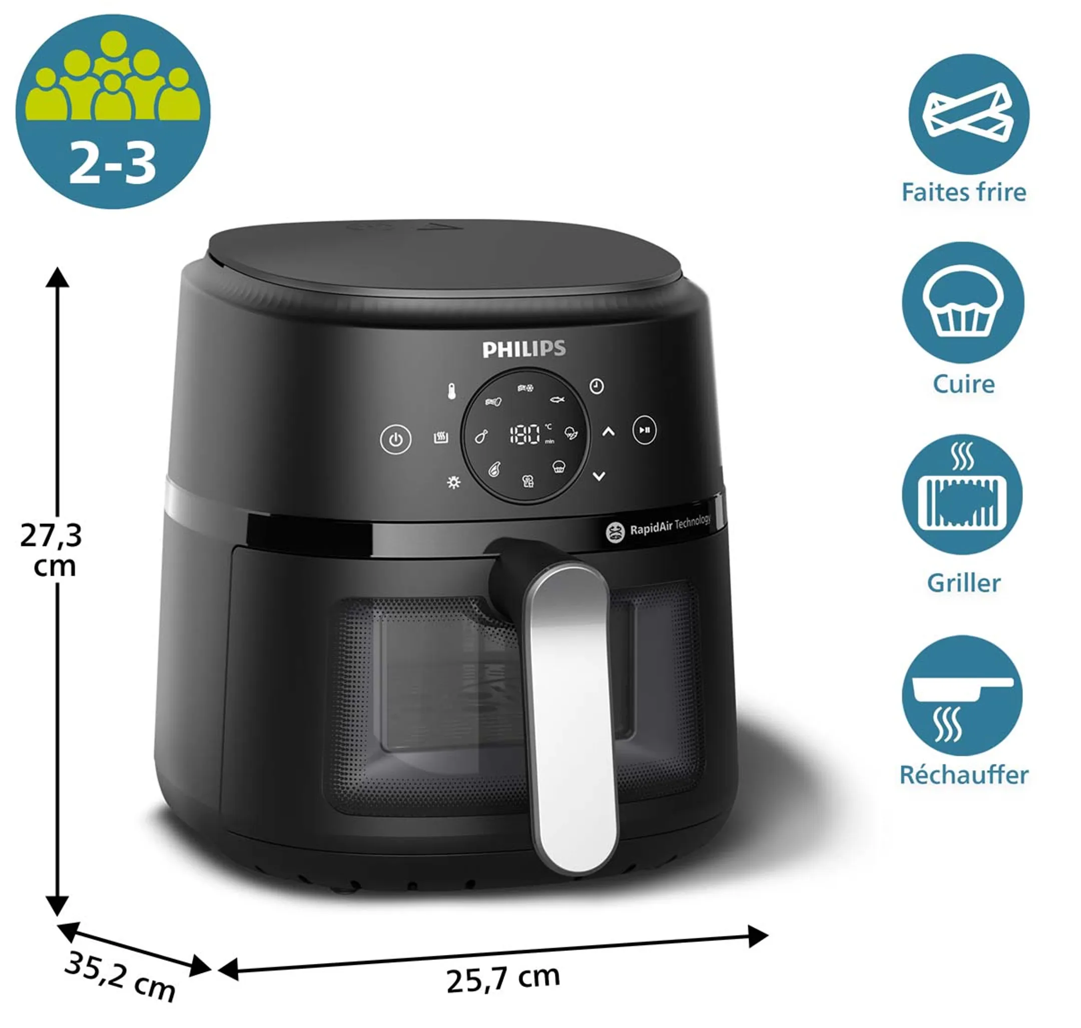 Philips Airfryer série 2000 NA211/00 image
