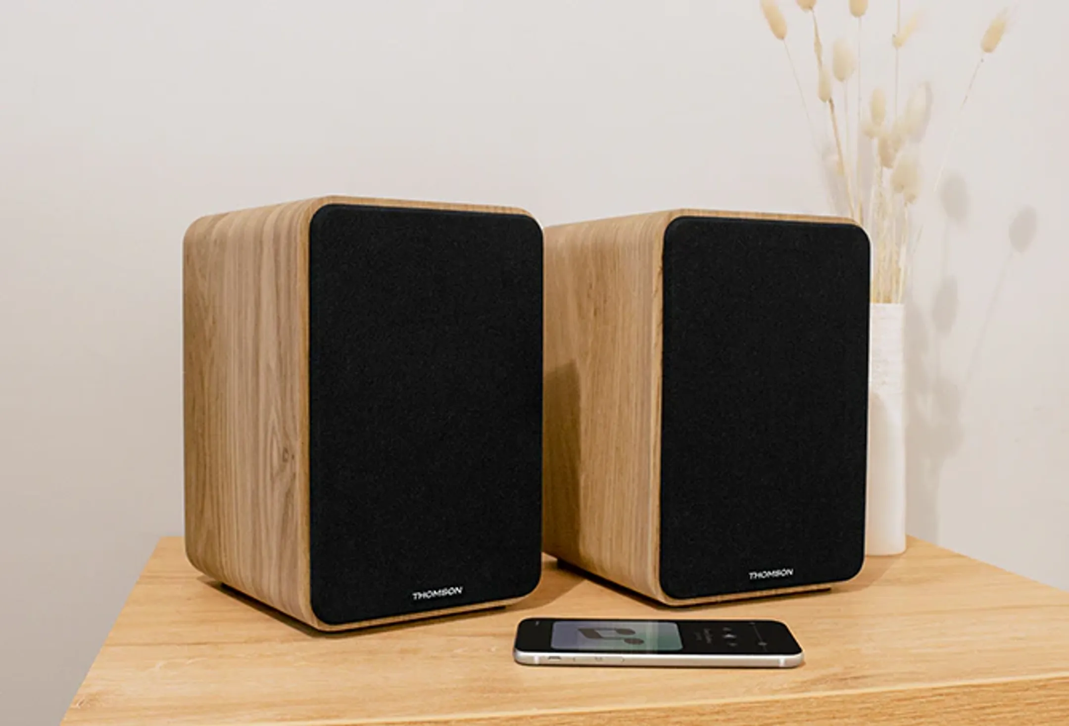 Thomson Enceintes Bluetooth WS602DUO - Bois image